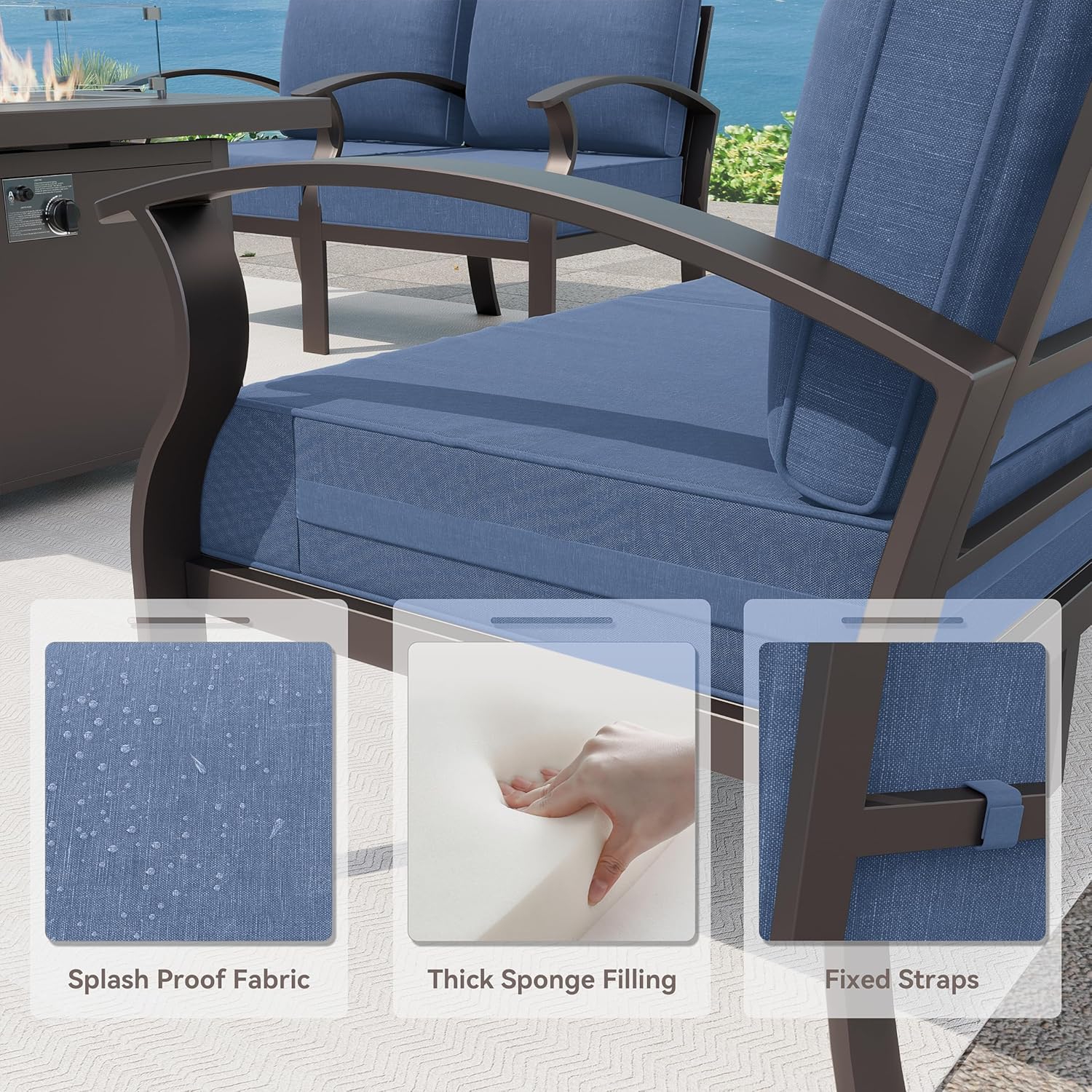 ALAULM LS-A-8SR-NAVY Patio-Conversation-Sets - View #3