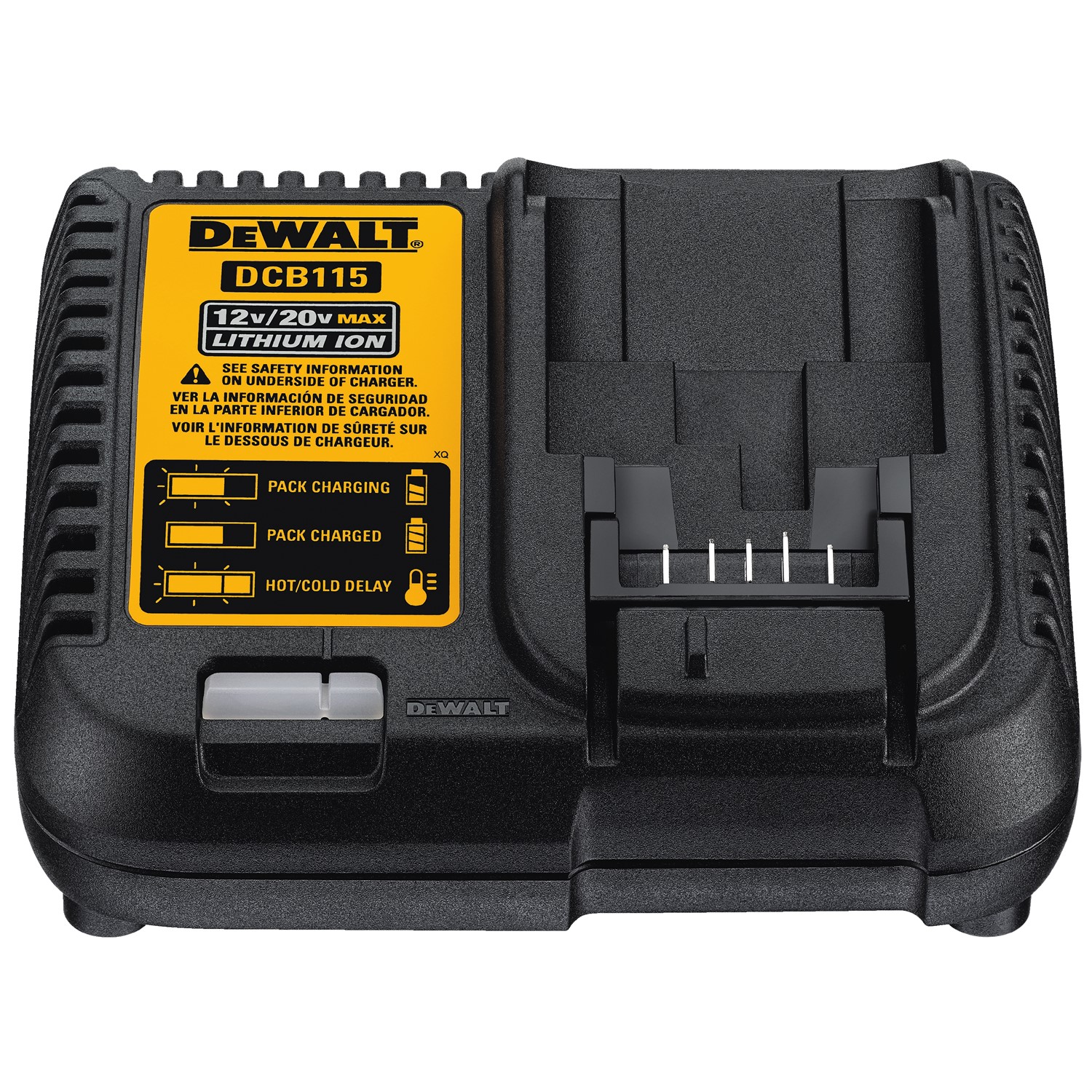  DEWALT DCB115 MAX cargador de baterías de ion de litio, 12 V-20  V : Herramientas y Mejoras del Hogar
