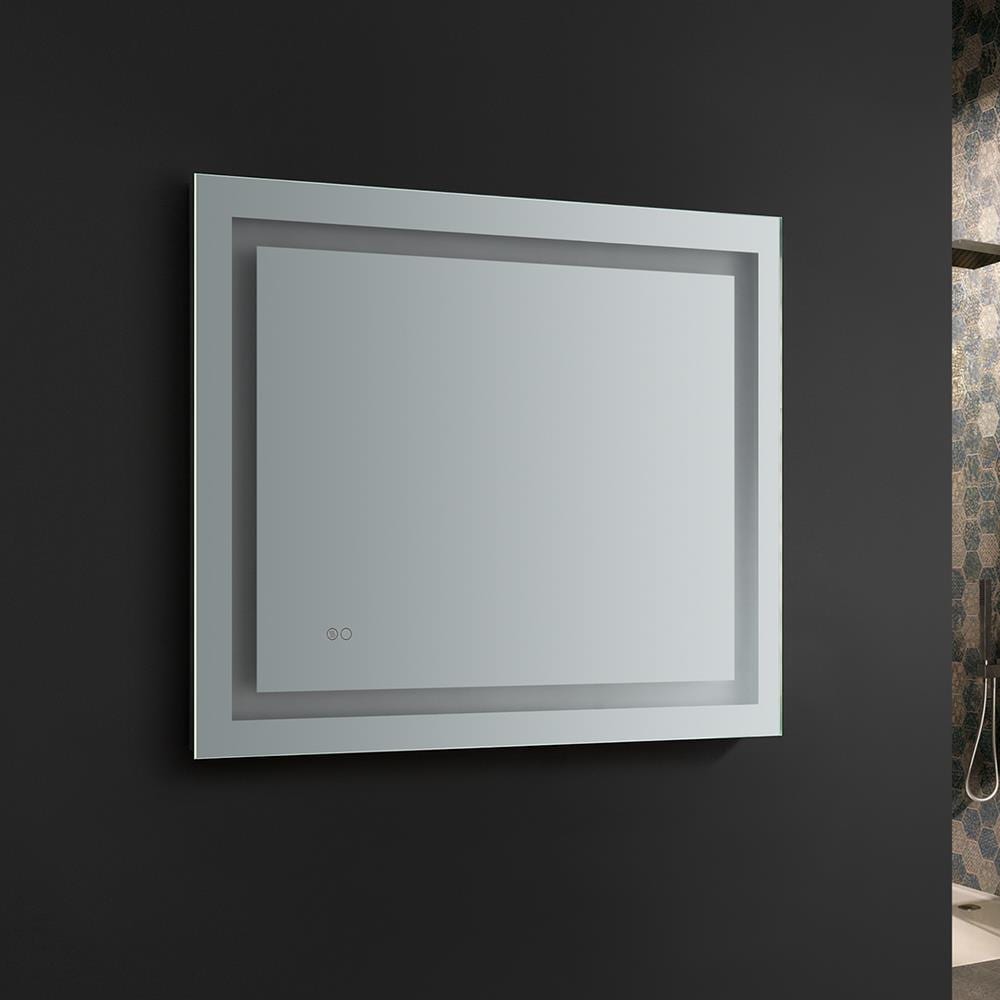 Frameless 36" x 30" Clear LED Bathroom Vanity Mirror