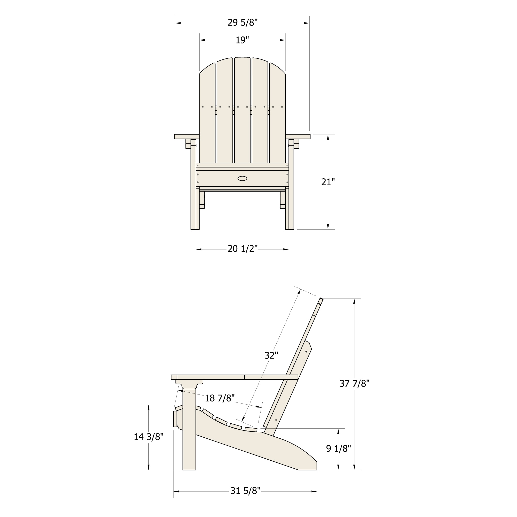 highwood BV-CLAS1-CGR Patio-Chairs - View #3
