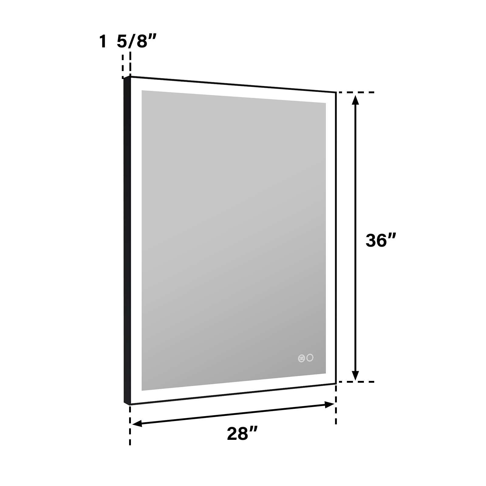 WELLFOR EX-2836DH3F Framed-Bath-Mirrors - View #19