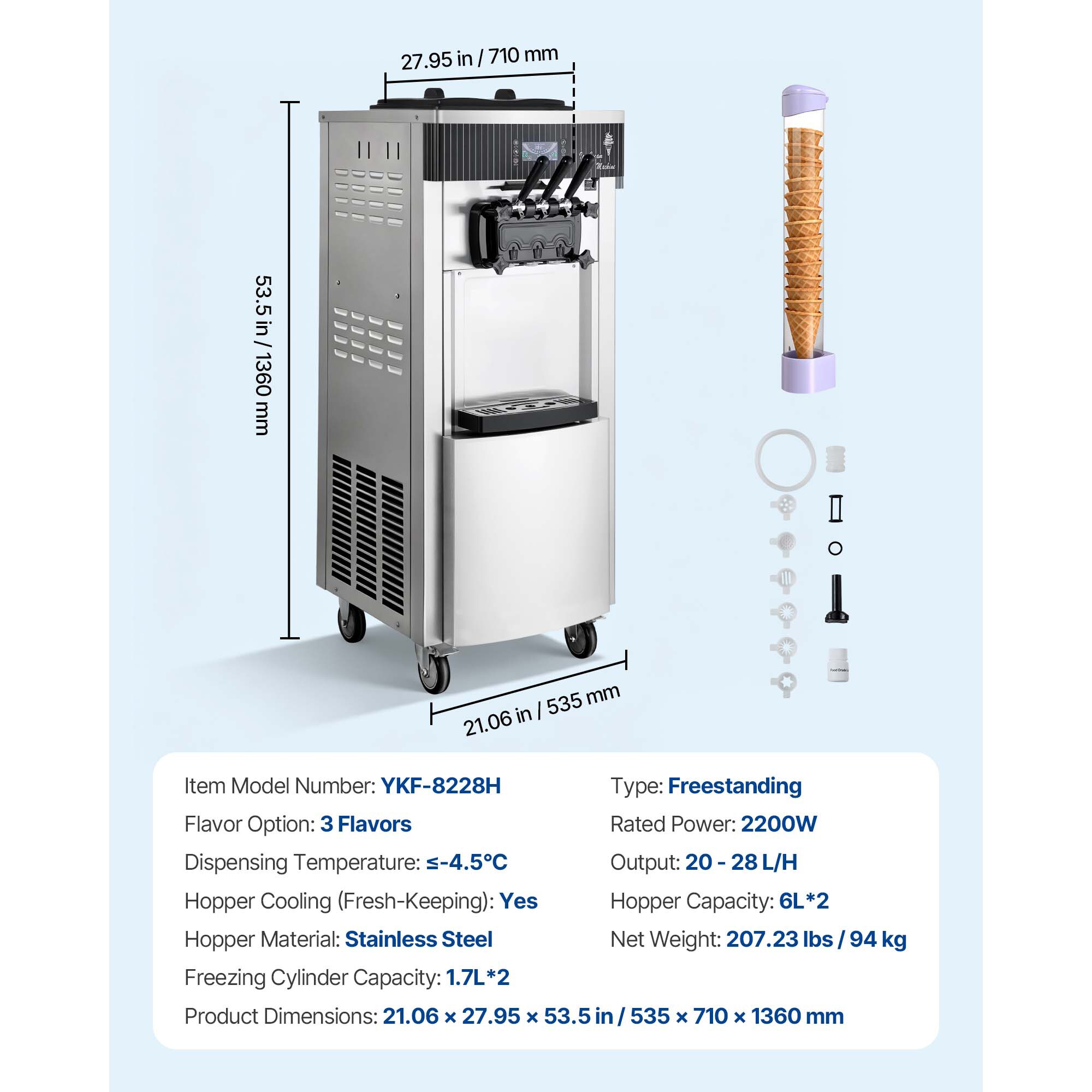 VEVOR SCSYDJBQLJPT15849V1 Frozen-Confection-Appliances - View #7