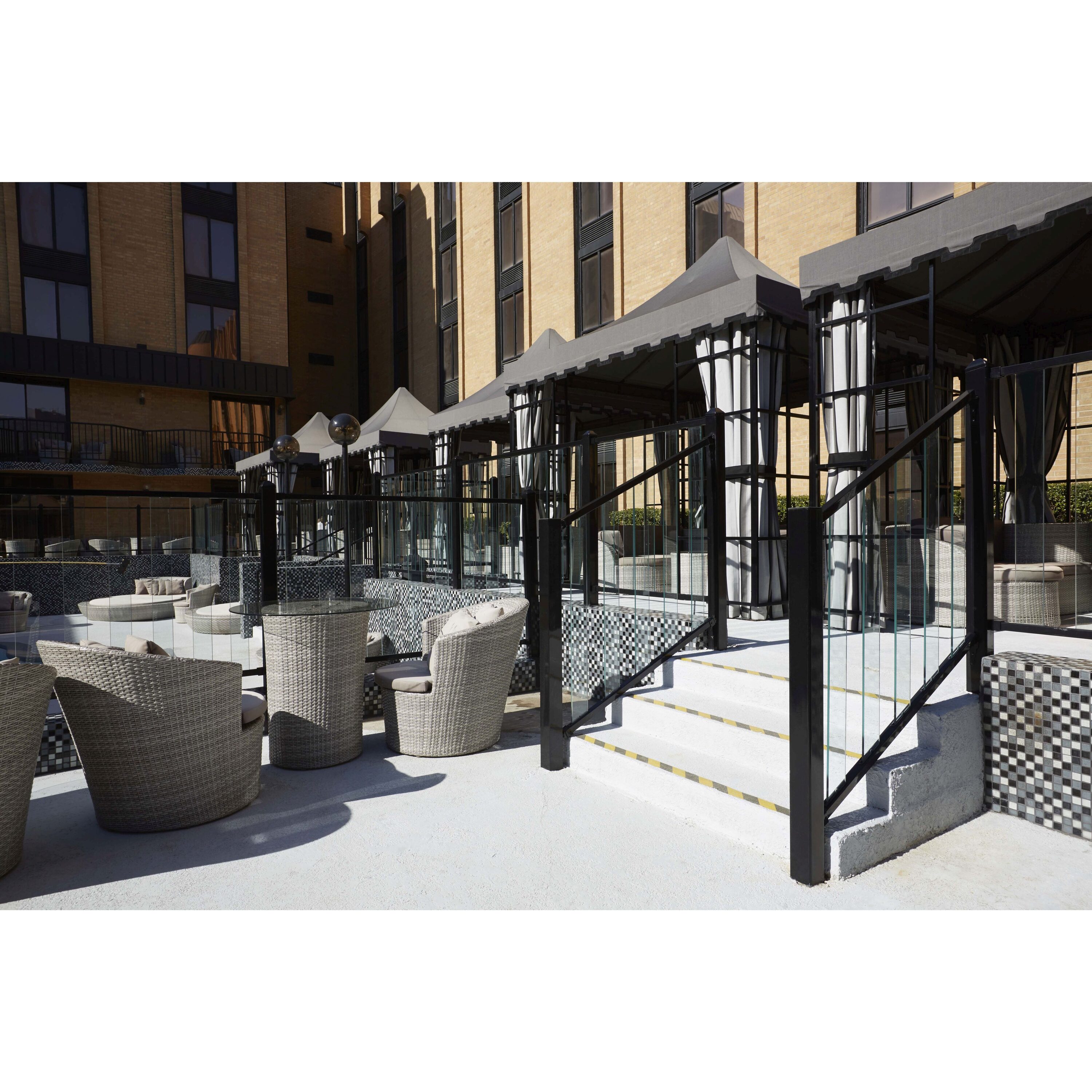Fortress Building Products 1-1/2-in x 72-in x 1-1/4-in Pure View Black Sand Aluminum Square Deck Baluster (2-Pack)