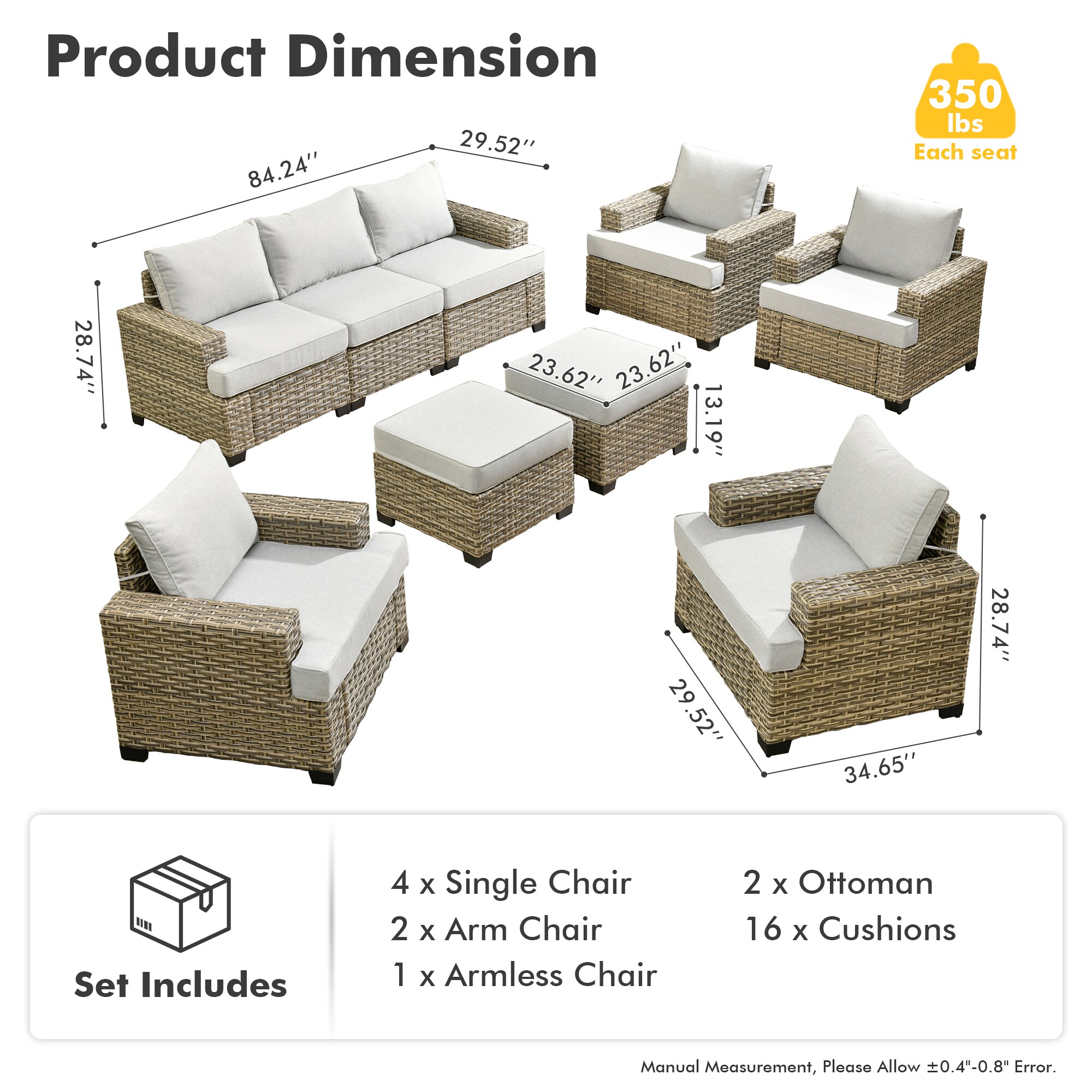 XIZZI XITBS4074 Patio-Conversation-Sets - View #7