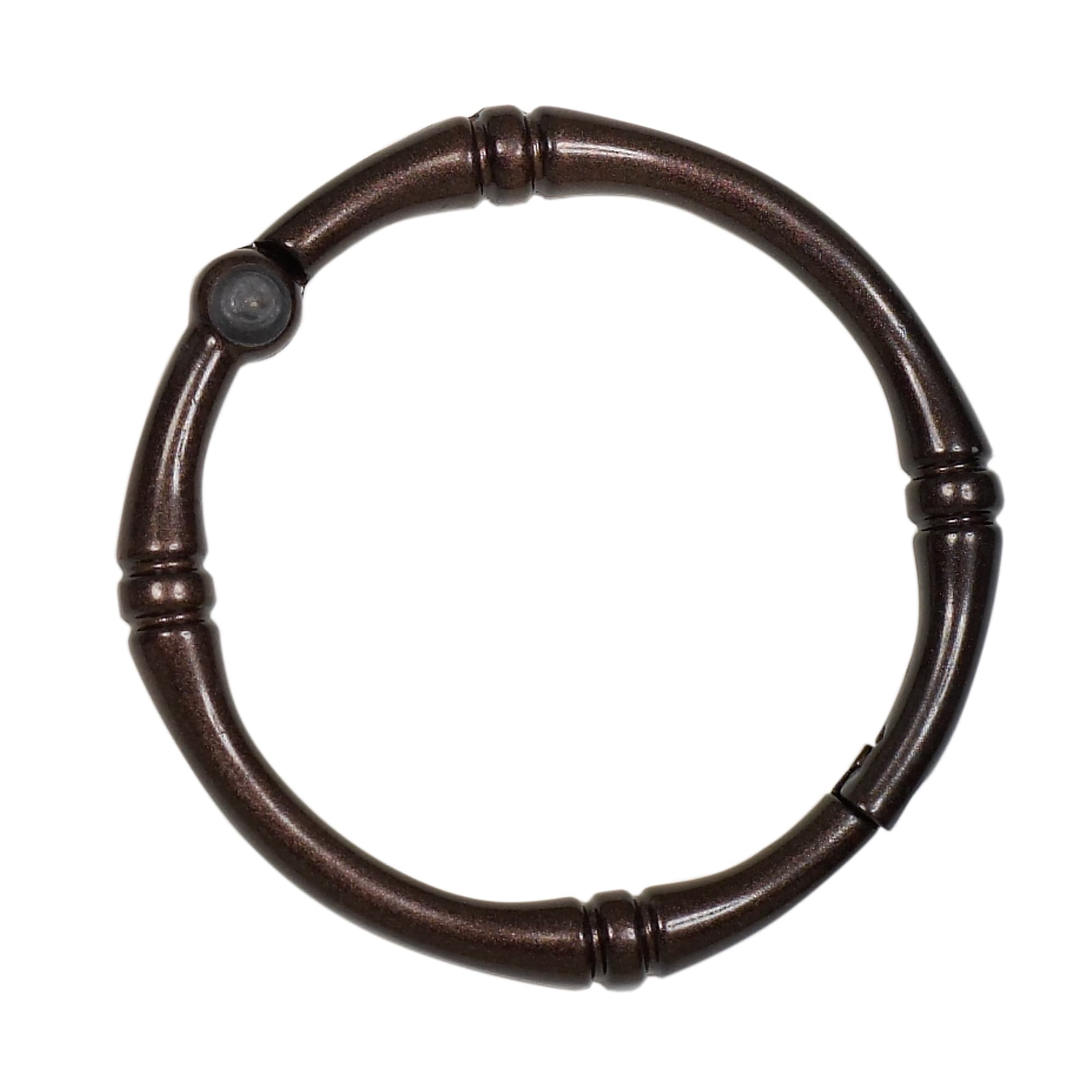 Vintage Faux Leather 3-Ring Binder 1.75 Spine Black