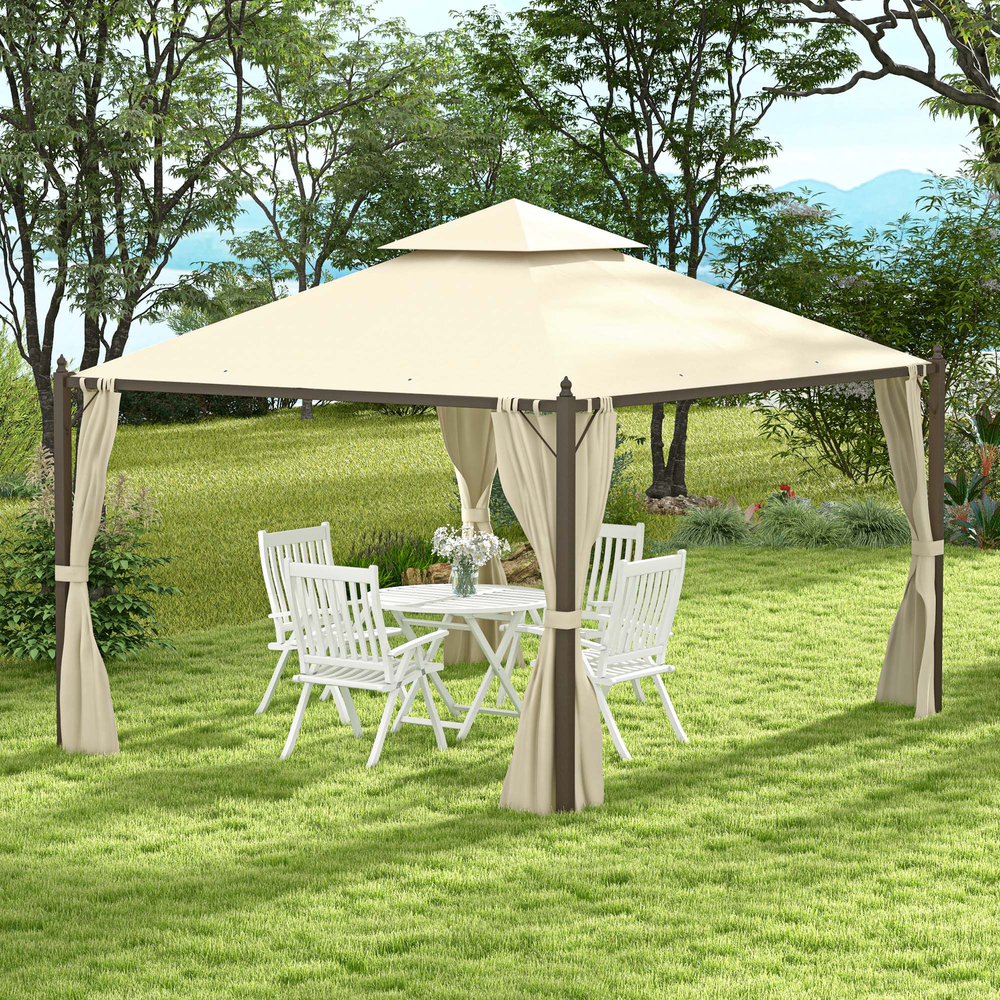 ToolCat BZ2-13-PW Wood-Resin-Gazebos - View #10