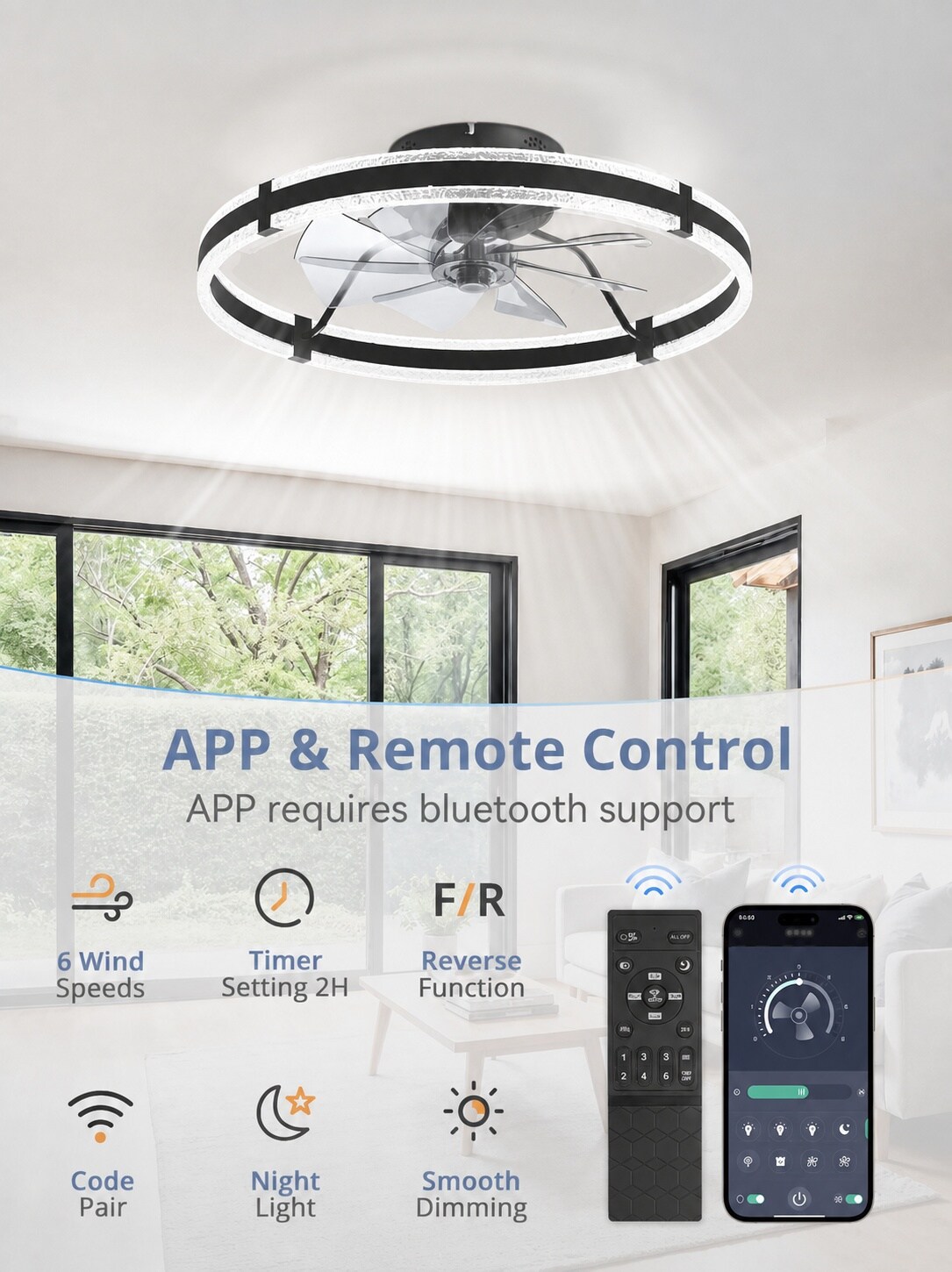 Etokfoks LET3CL57H Ceiling-Fans - View #3