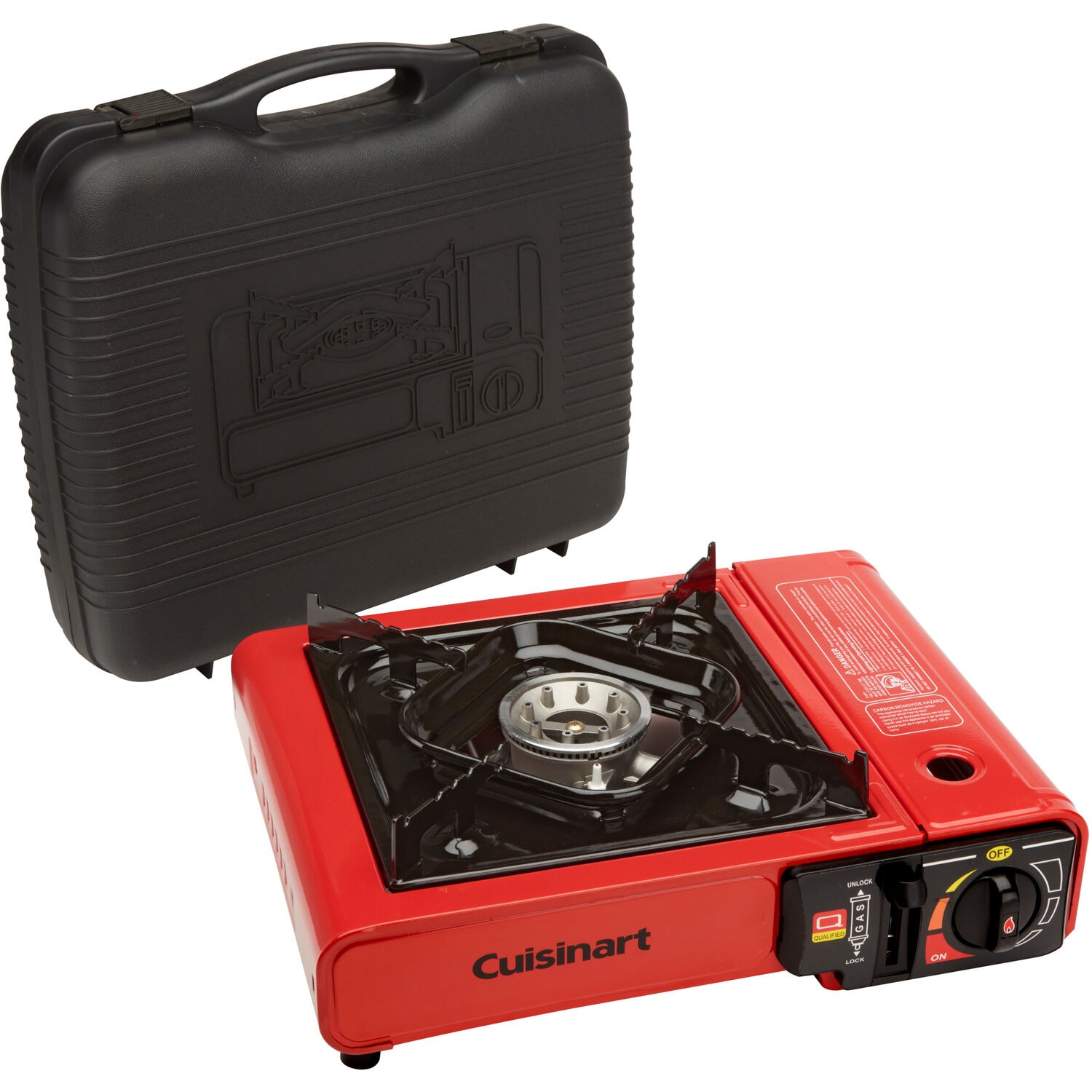 Cuisinart CGG-1050 Butane 1/2-lb. tank Push and turn Aluminum Outdoor stove