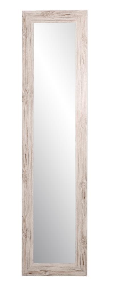 BrandtWorks BM8THIN 21.5-Inches W x 71-Inches H Rectangle Cream Grain Framed Full Length Wall Mirror