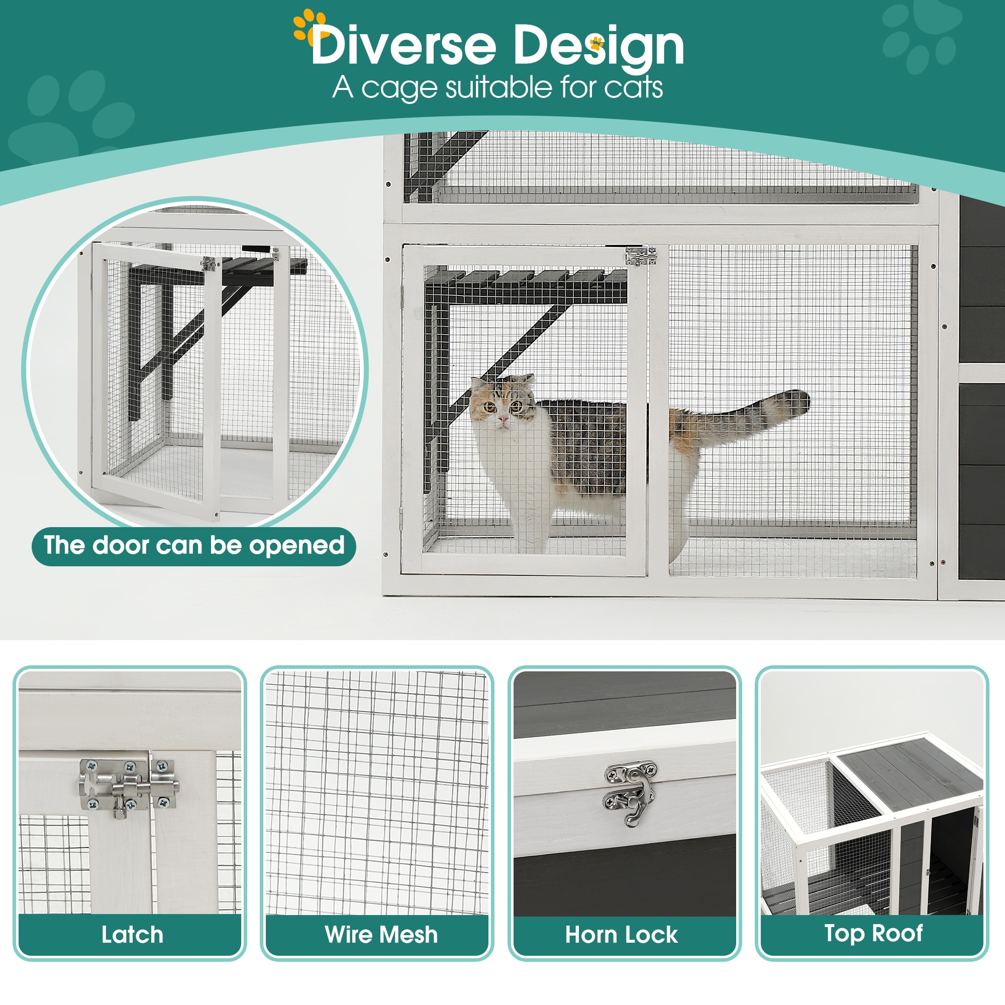 LIVIZA GIJ-PH-001GY Dog-Houses - View #4
