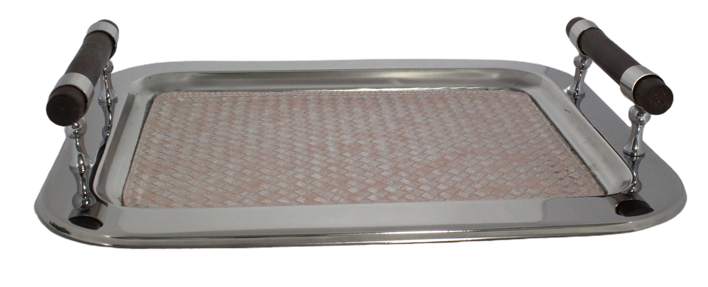 Sol Living 16.5-in x 13-in Stainless Steel Rectangle Serving Tray