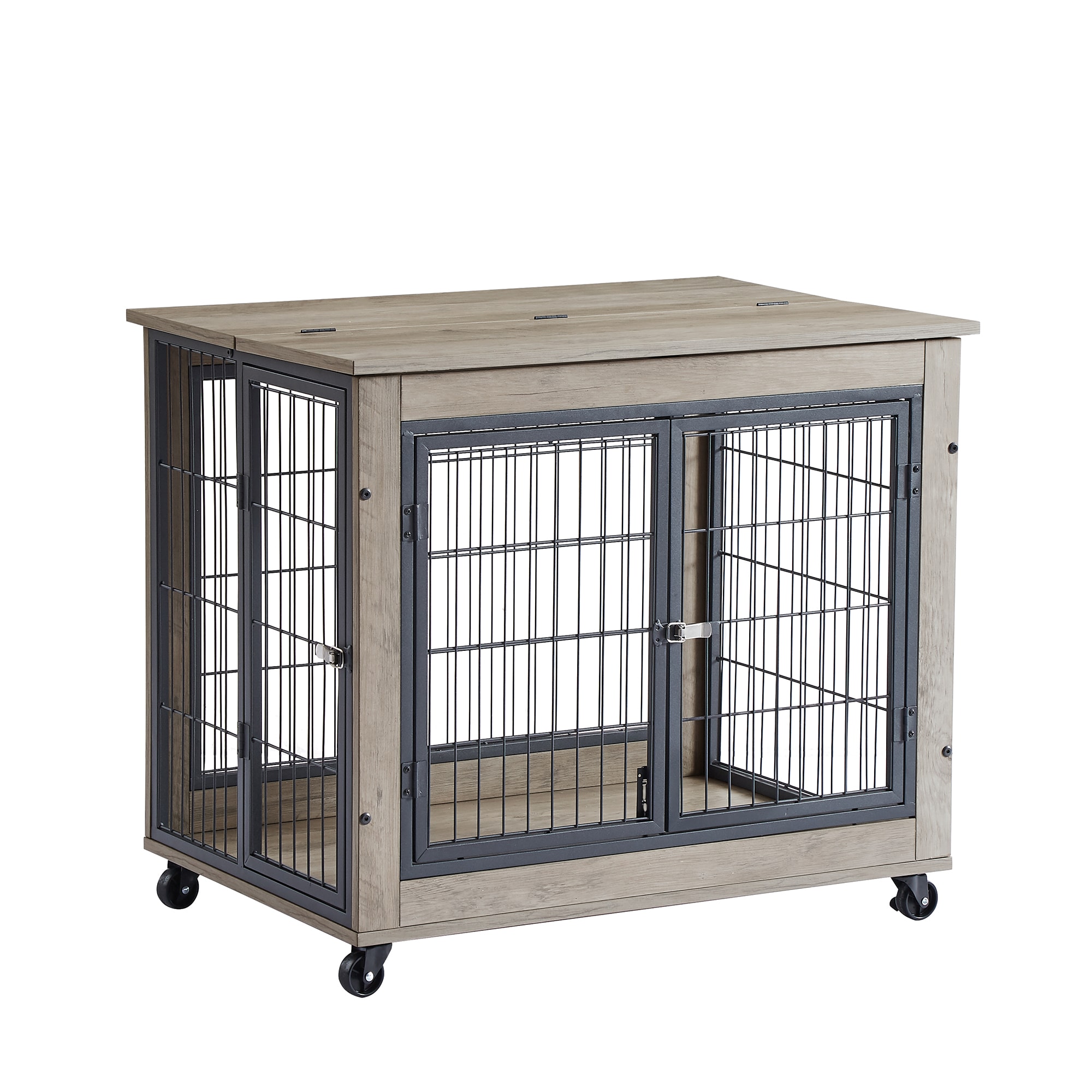 GZMR GZ-BW609 21-in W x 24.8-in H Gray Wood Modern End Table Assembly Required