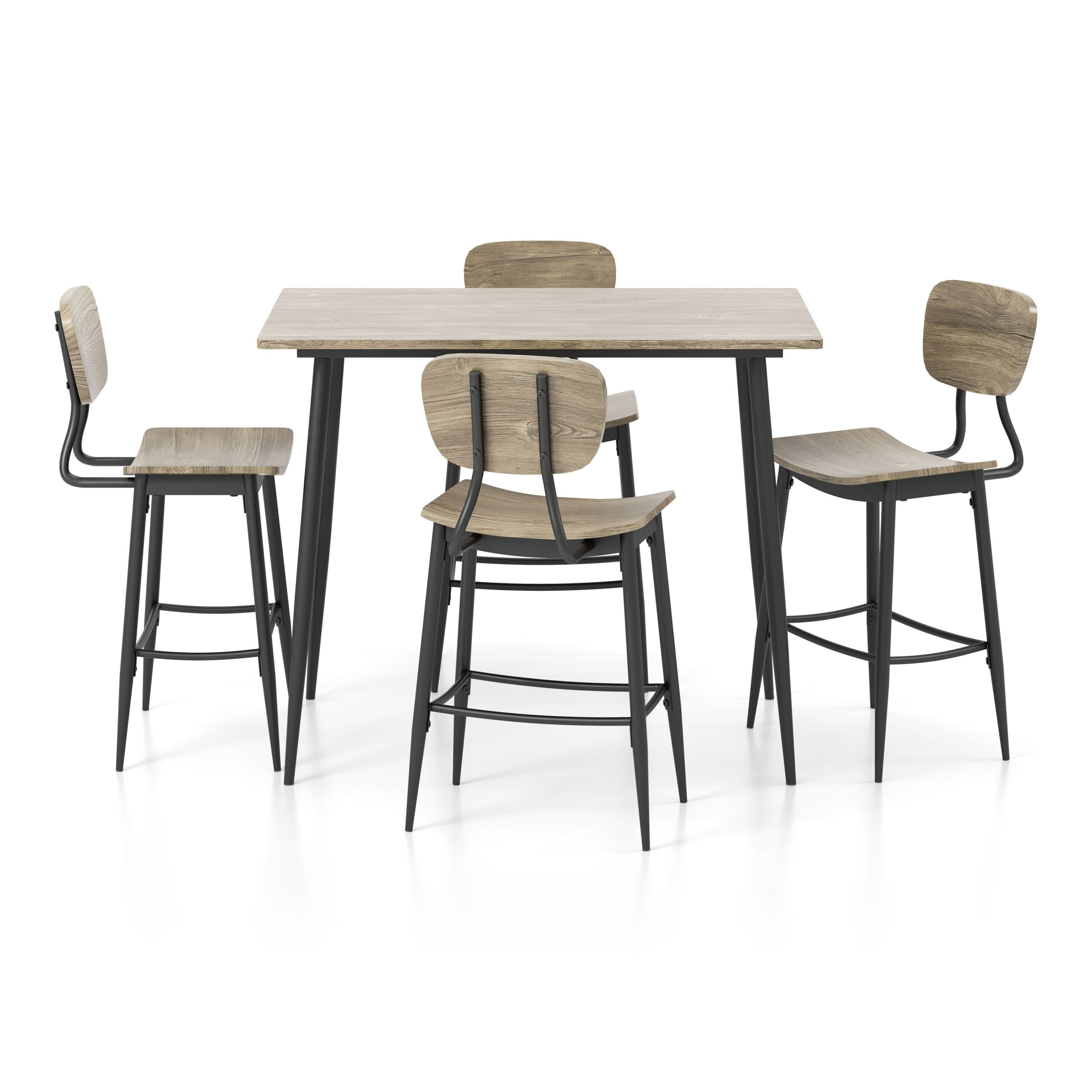Furniture of America IDF-3839GY-PT-5PK Dining-Sets - View #2