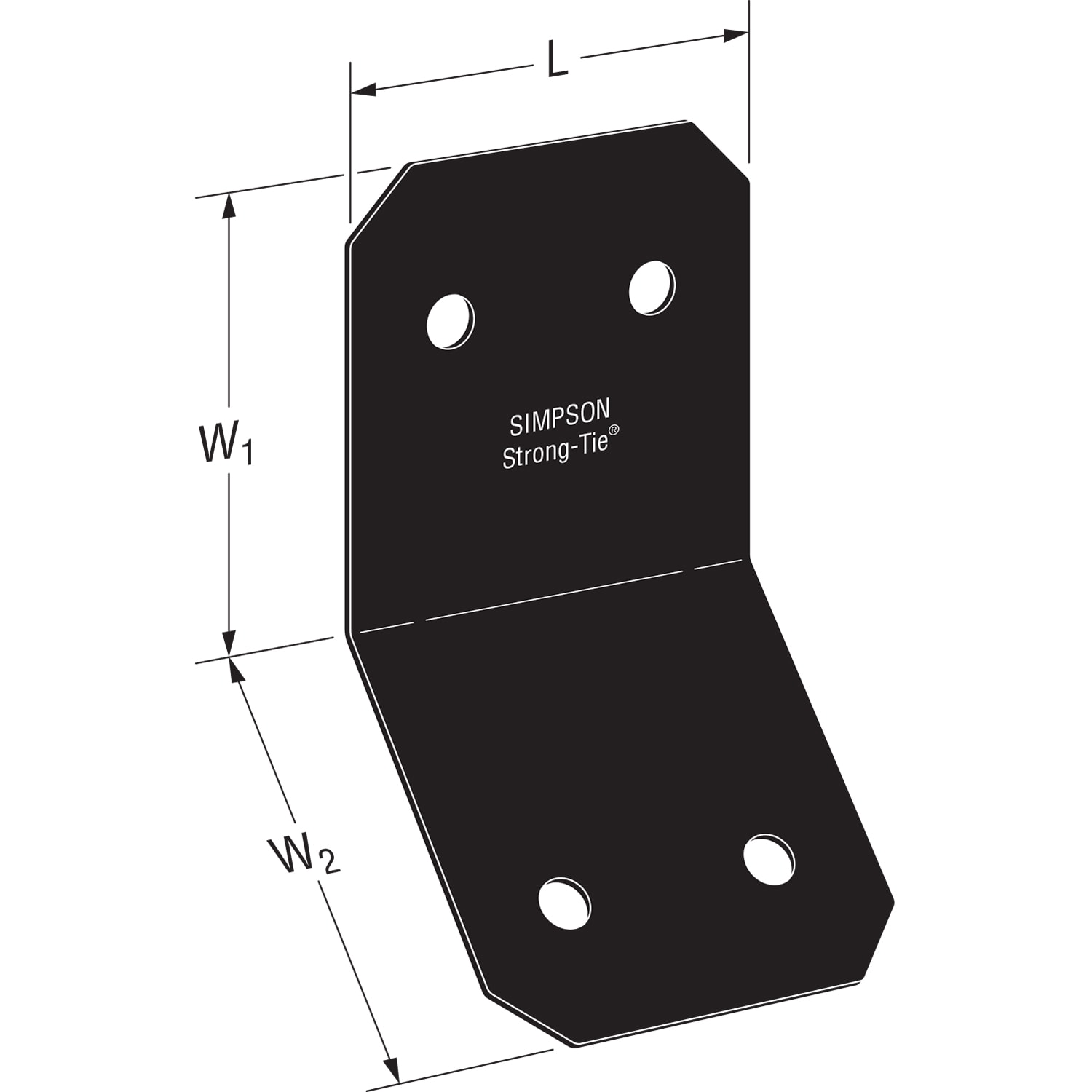 Simpson Strong-Tie APVKB45-6 Mending-Plates-Brackets-Braces - View #4