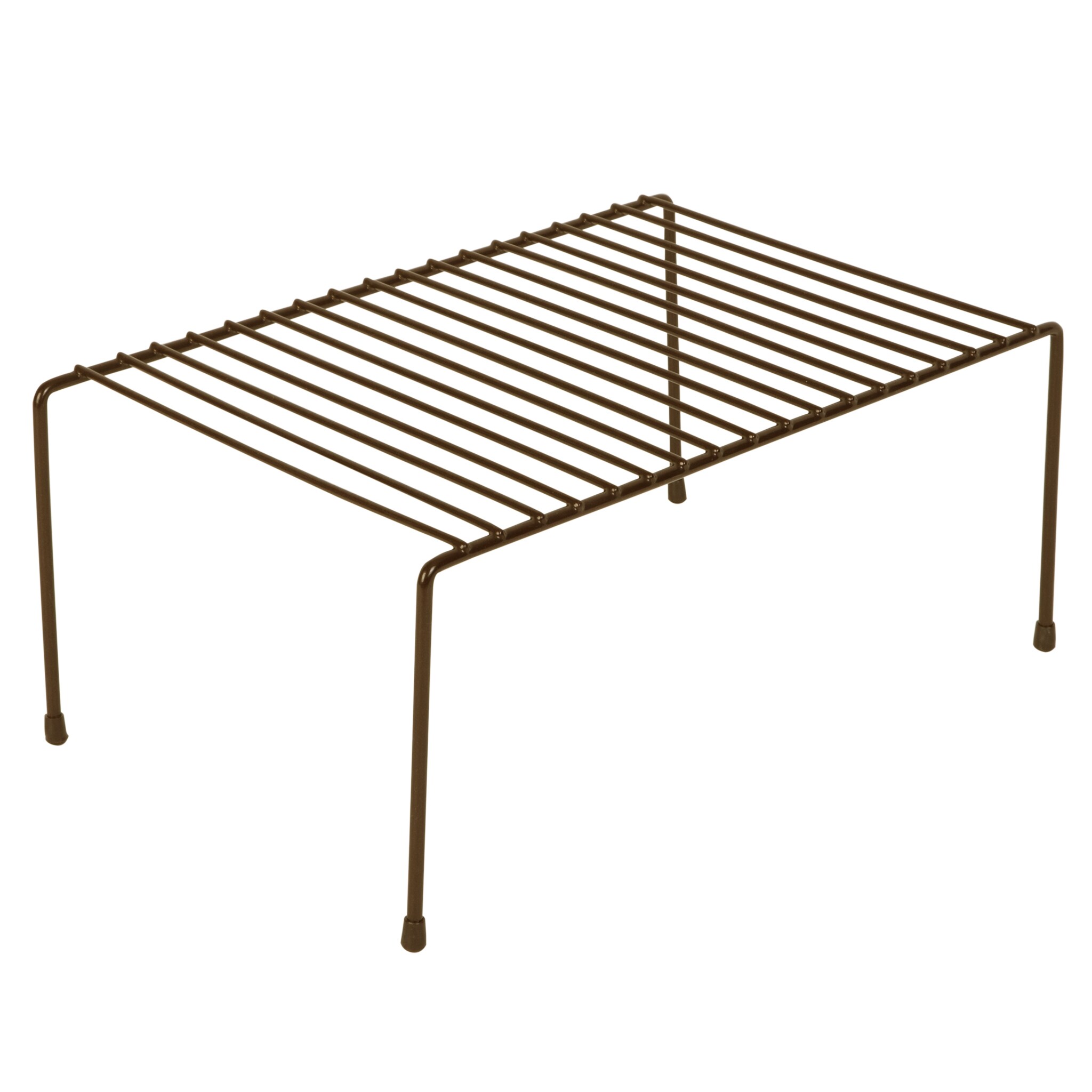 Smart Design 8234188A24 8.5-Inches W x 5.75-Inches H x 13.25-Inches D Freestanding Bronze Metal Helper shelf