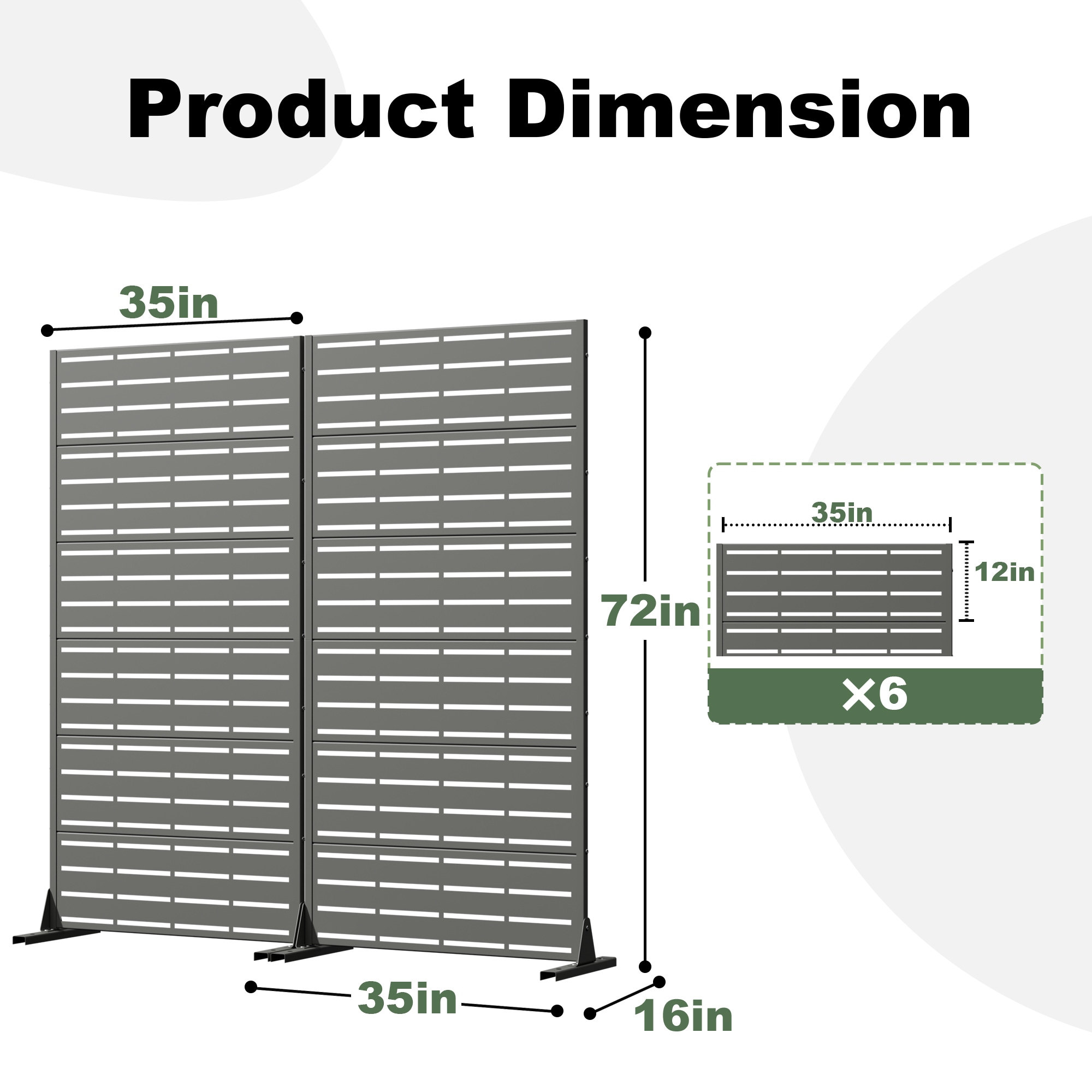 Lirago L20609-604A19 Outdoor-Privacy-Screen - View #3
