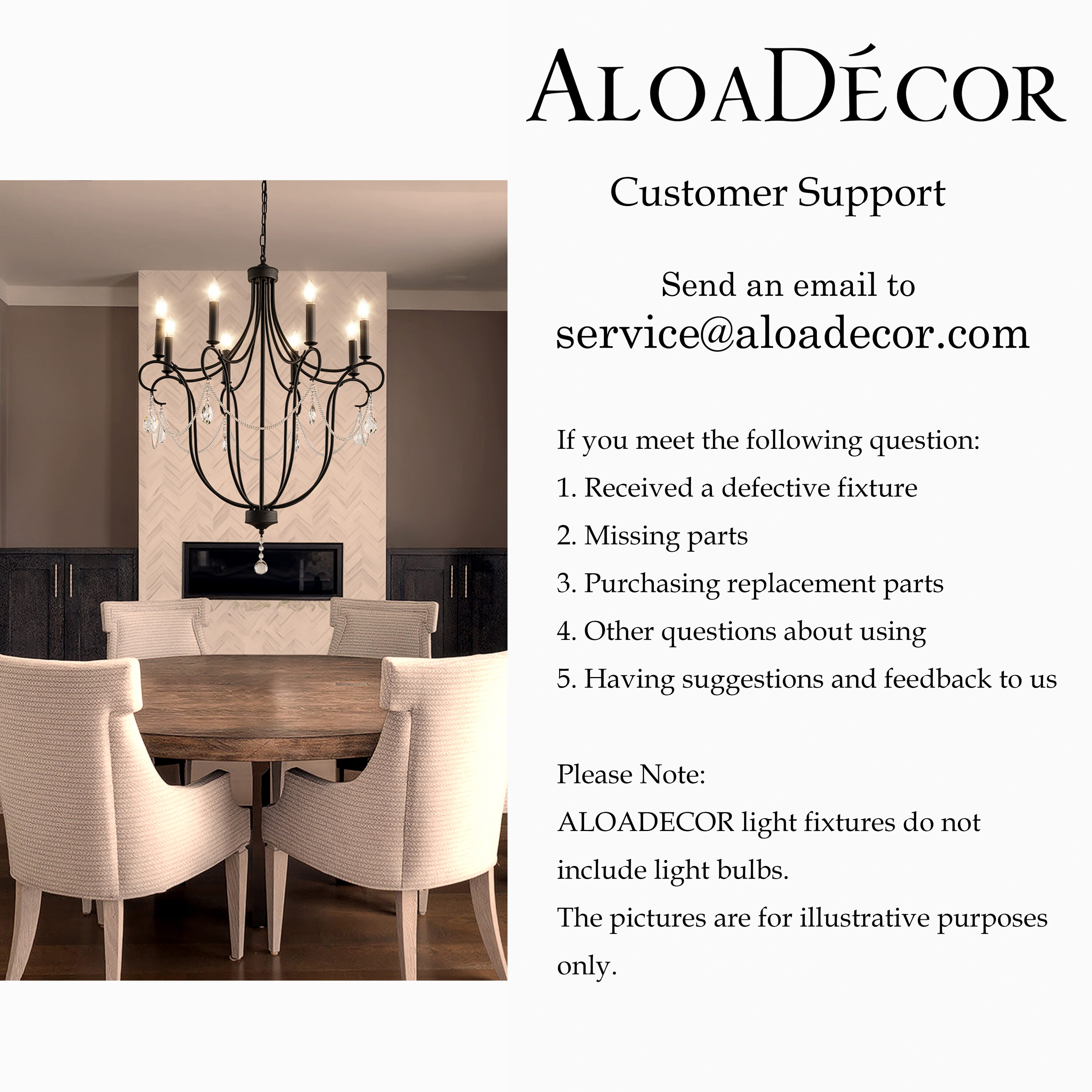 AloaDecor Lighting L7423D80FB05A b090015 - View #7