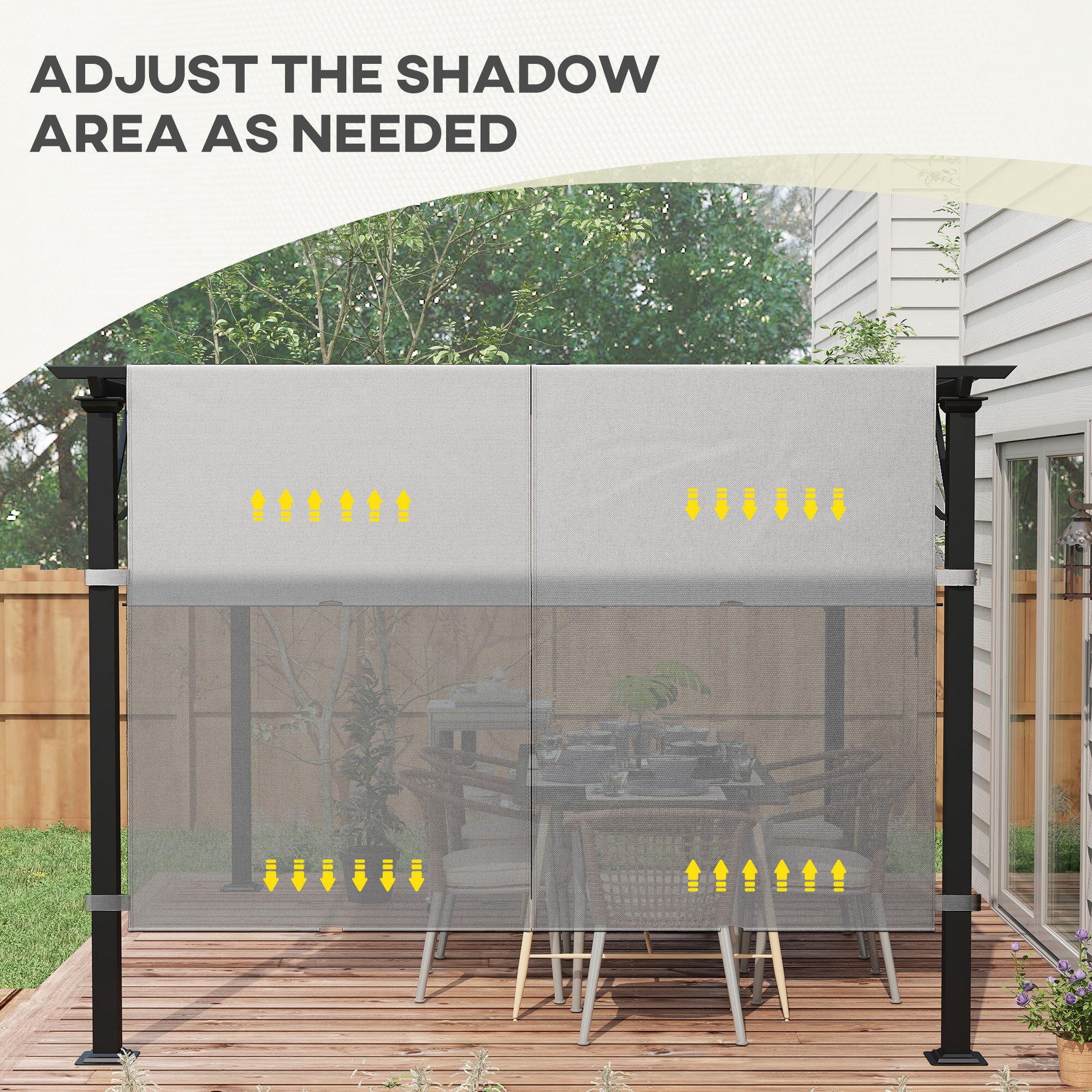 Outsunny 84C-492V00LG Wood-Resin-Gazebos - View #6