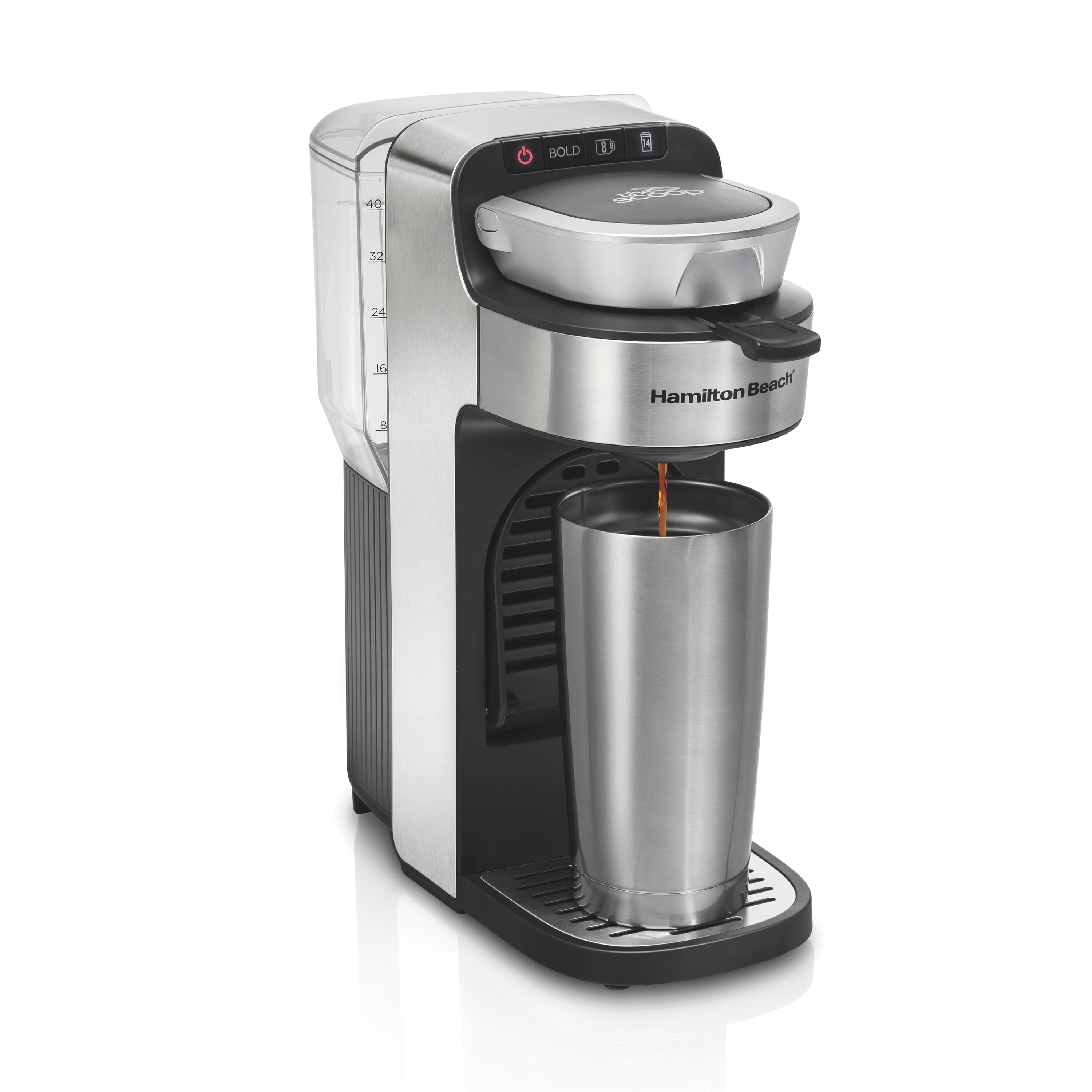 Hamilton Beach 45 Cup Coffee Urn and Hot Beverage Dispenser,  Silver (40519): Coffee Urns