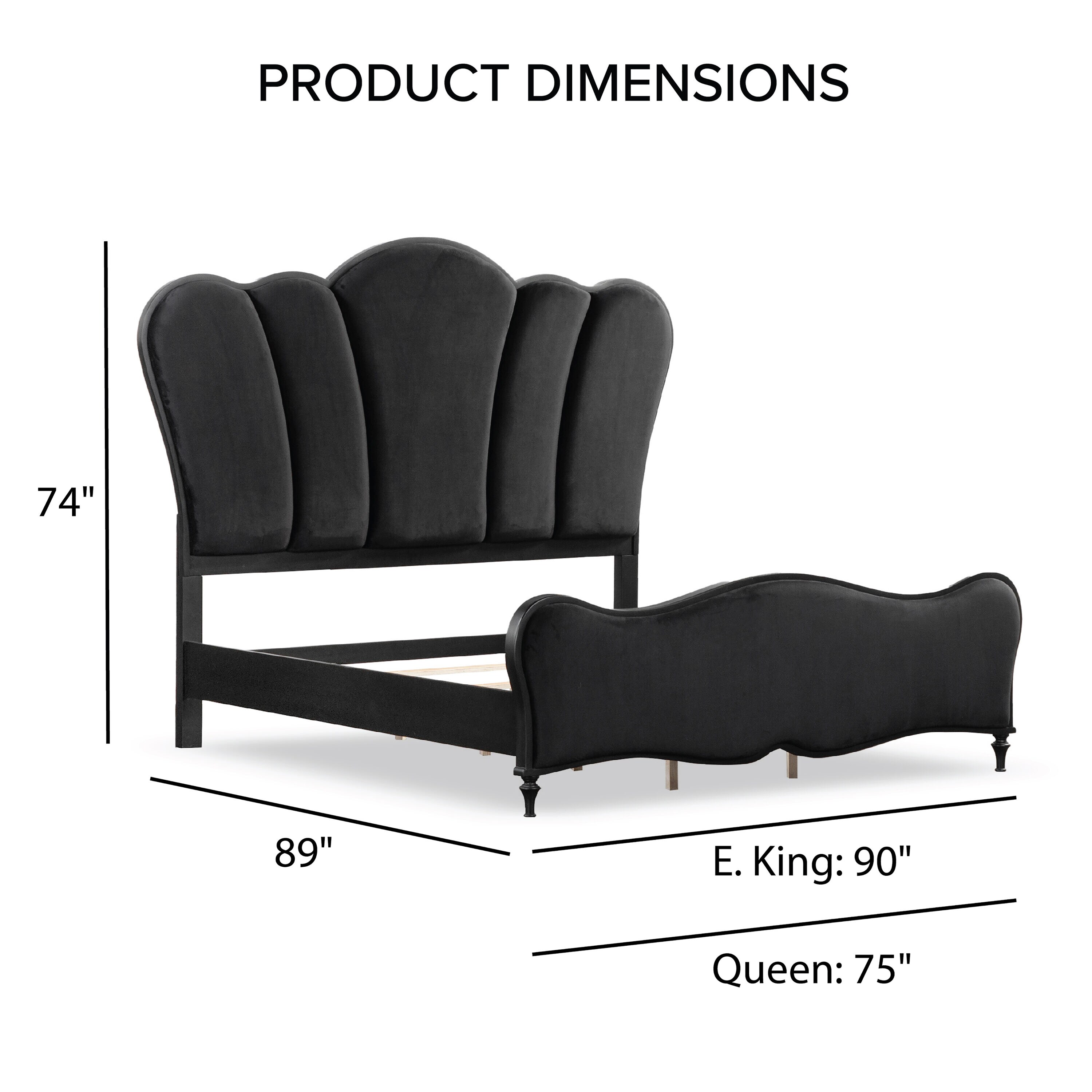 Furniture of America IDF-7416BK-EK beds - View #3