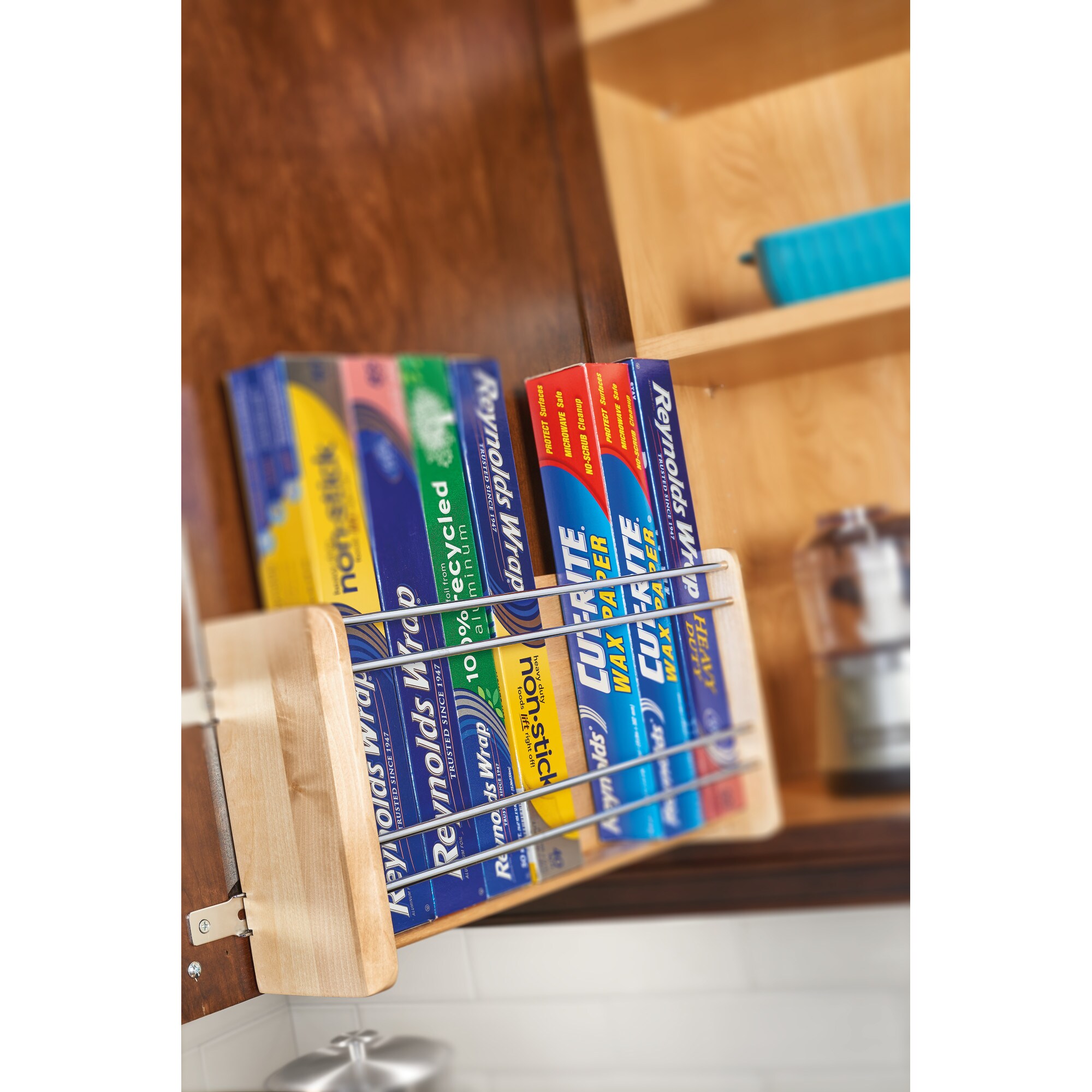 Rev-A-Shelf 8 in Tray Divider, Foil & Wrap Organizer Soft-Close