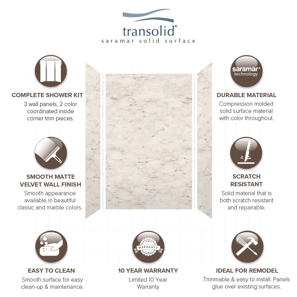 Transolid SWK603696-48V Shower-Wall-Surrounds - View #8