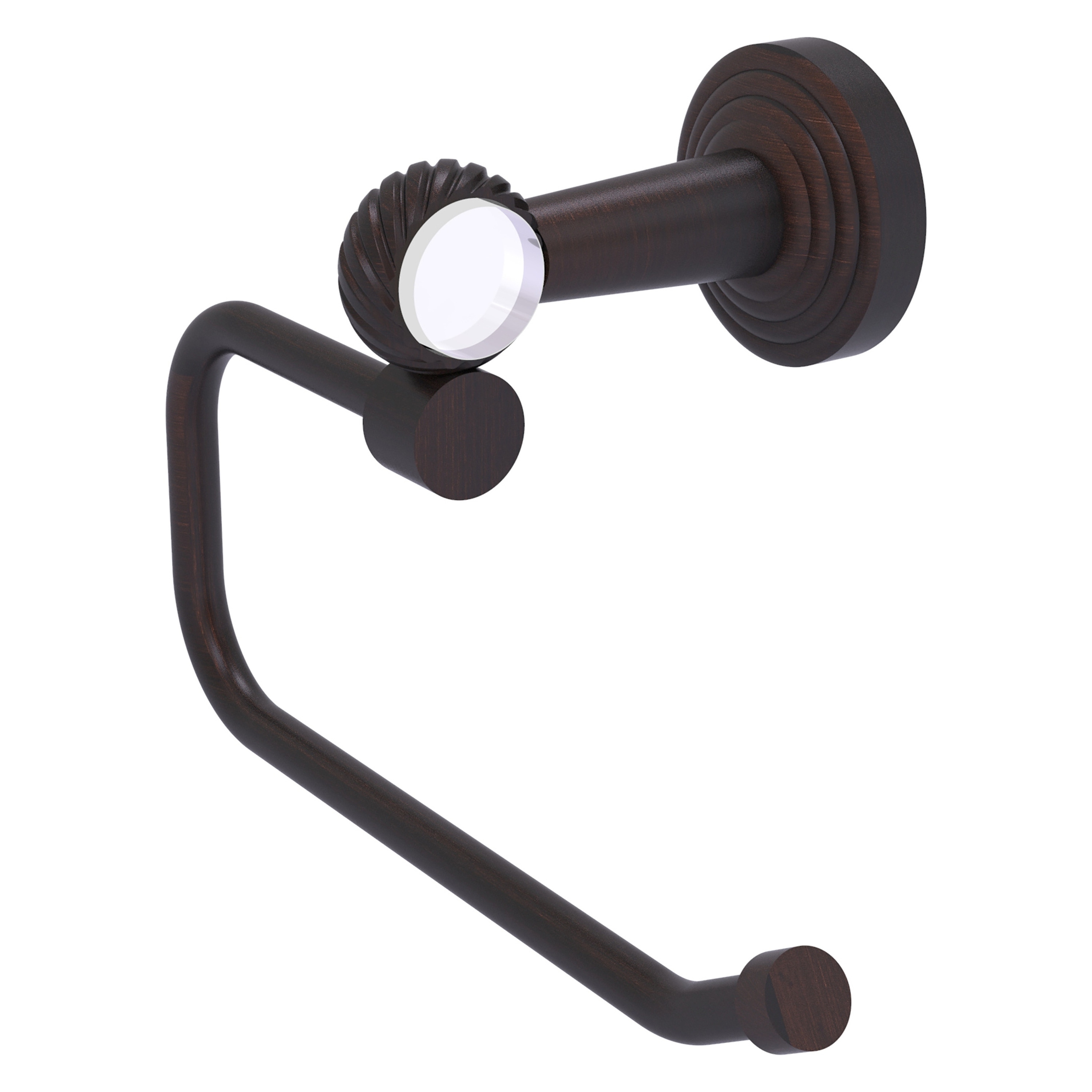 Allied Brass PB-24ET-VB Pacific Beach Venetian Bronze Wall mount Single post Toilet Paper Holder 1 -Rolls with Storage