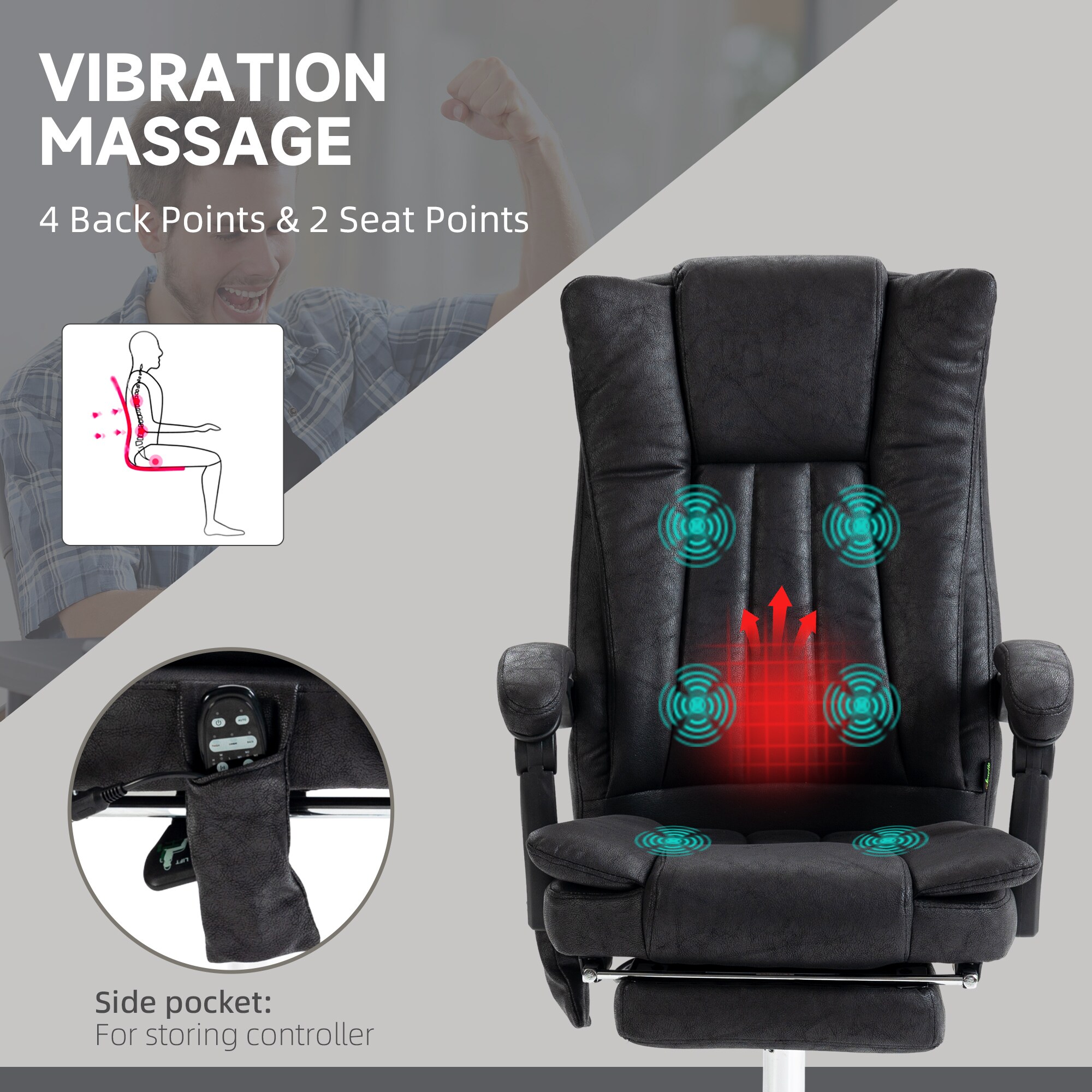 Vinsetto 921-246V81BK Office-Chairs - View #4