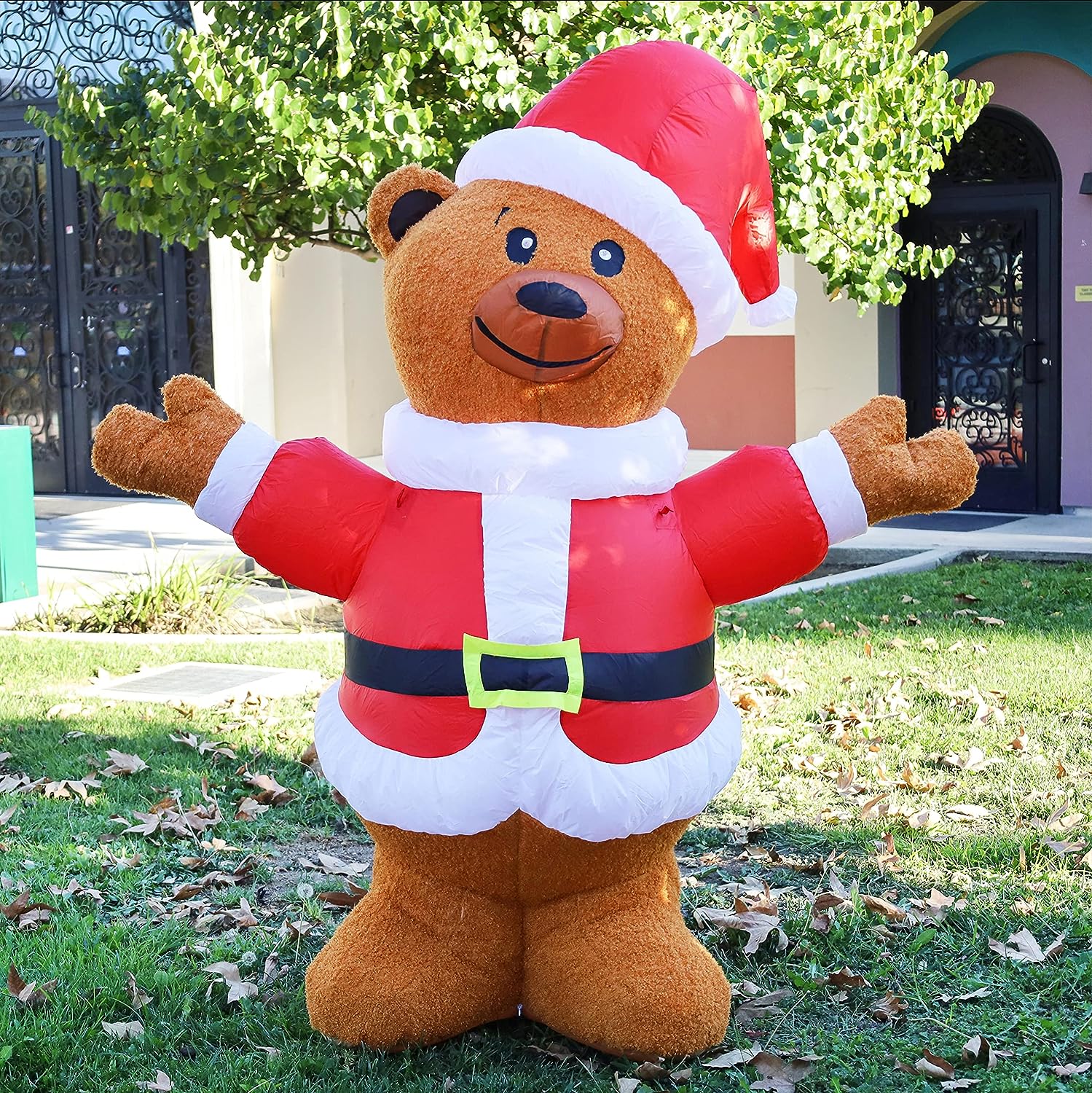 GOOSH 6-ft Lighted Bear Christmas Inflatable In The Christmas ...