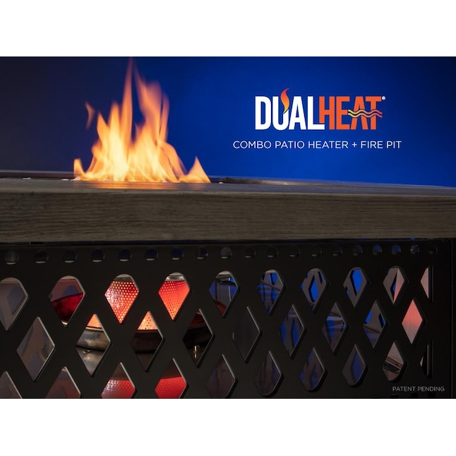 Propane Gas Fire Pit, Dakota Lp Gas Outdoor Fire Pit With Dual Heat Technology
