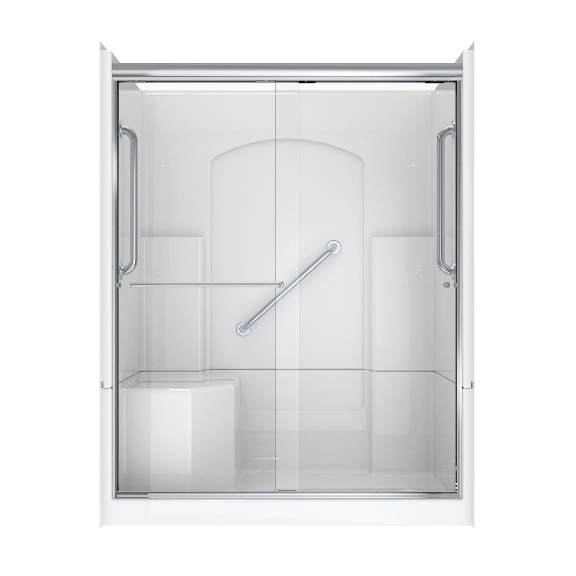 Laurel Mountain L3260SH1S4PLWC1 Alcove-Shower-Kit - View #2