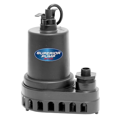 Superior Pump 1/5 HP Submersible Thermoplastic Pool Hose Water Utility Pump 