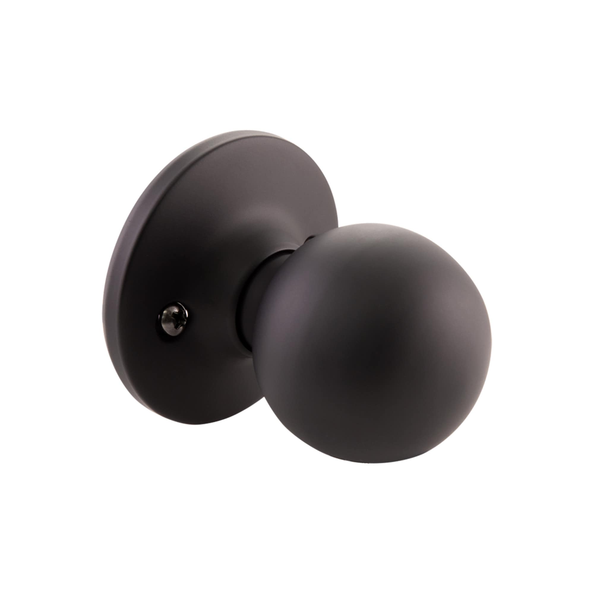 Design House 779082 Ball Matte Black Interior Hall/Closet Dummy door knob Single pack