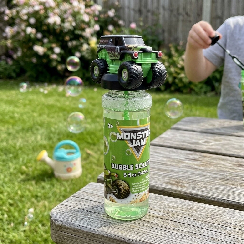 Maxx Bubbles Monster Jam Bubble Bottle Green (Pack 12) in the Kids Play ...
