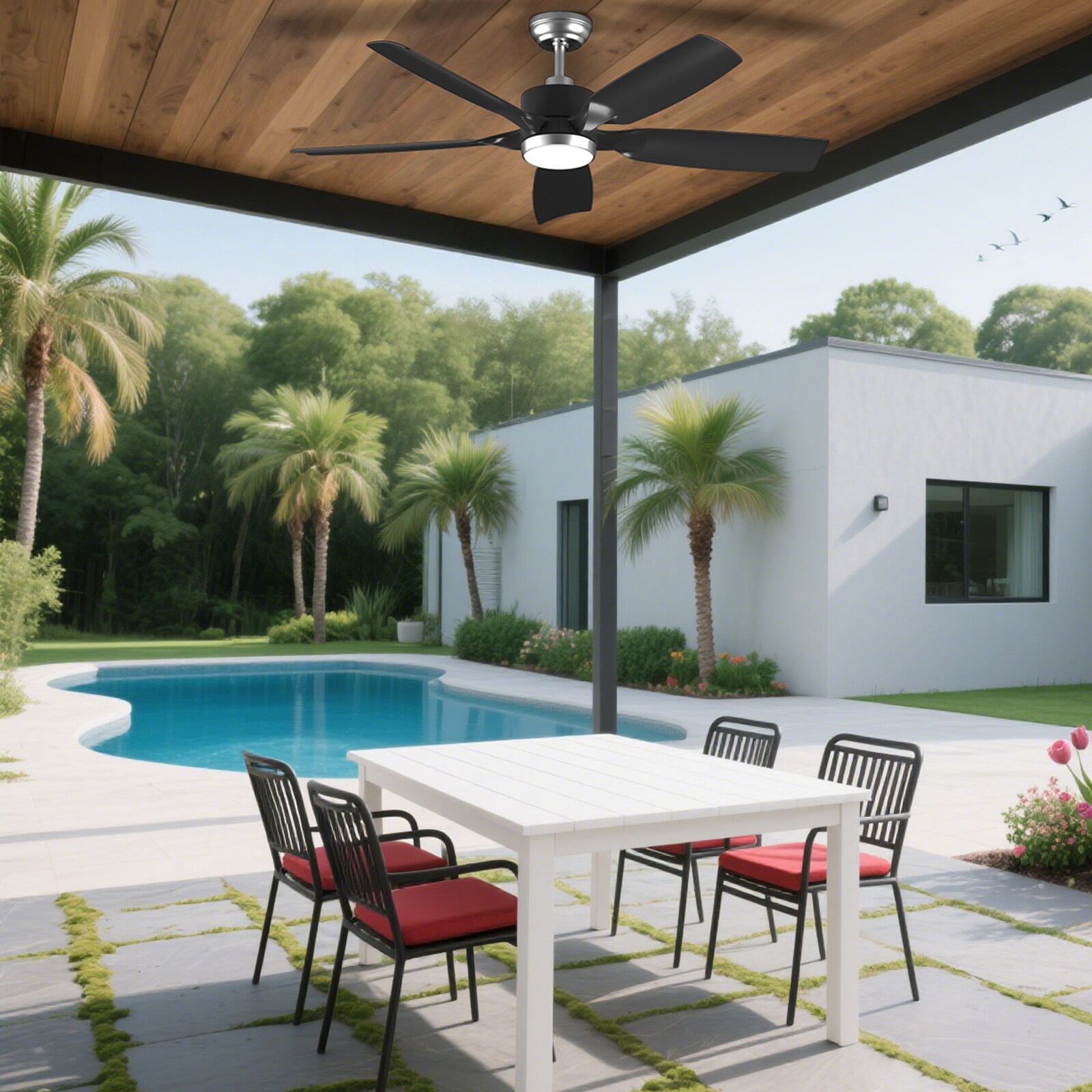COWSAR LSCF-FL9267-BLACK Ceiling-Fans - View #2