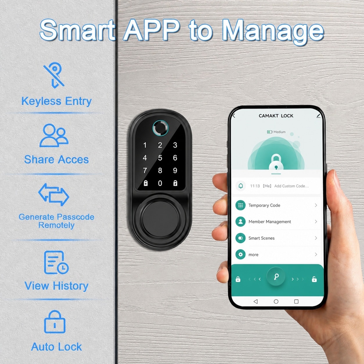 Ahfiwaso LAH0709H021 Electronic-Door-Locks - View #6