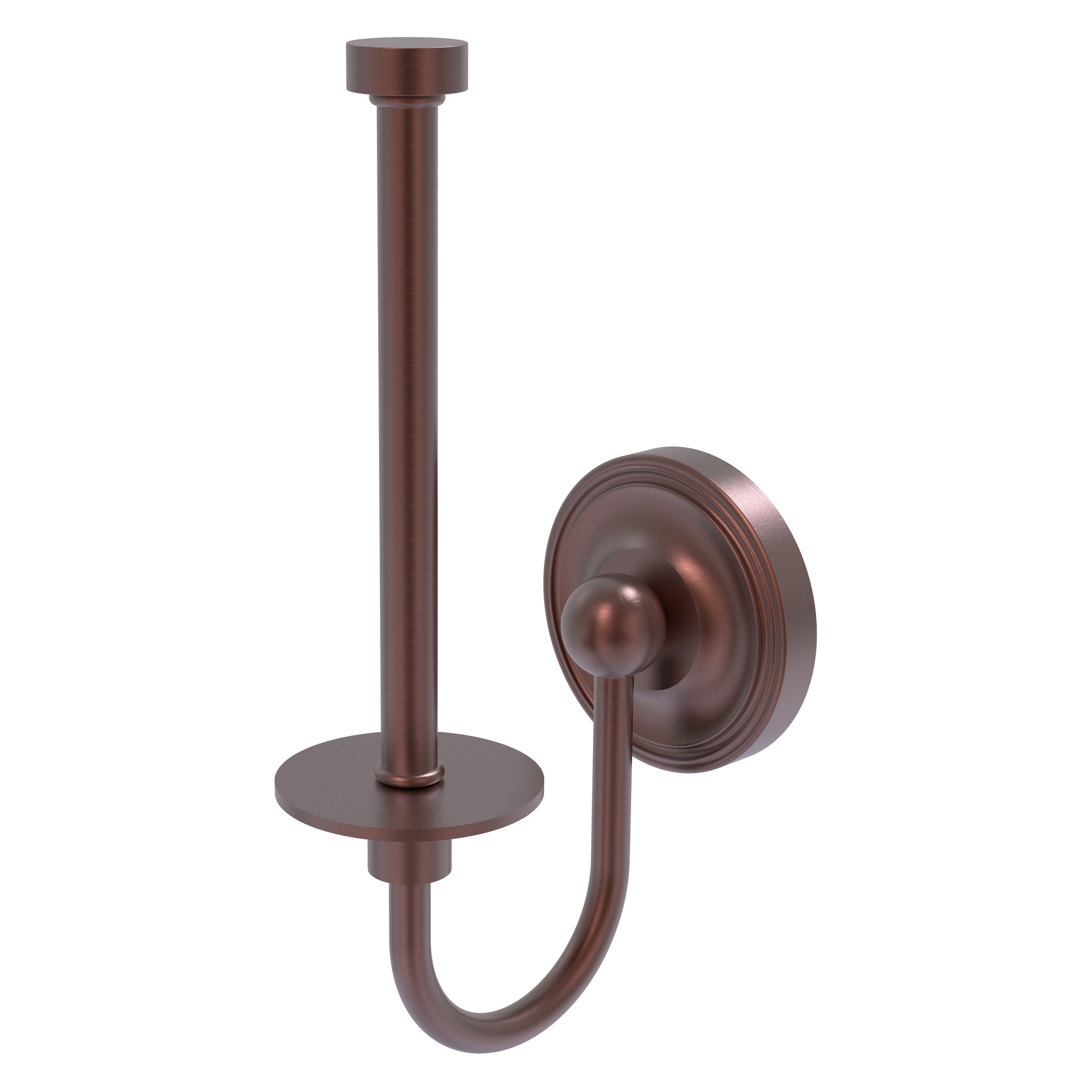 Allied Brass R-24U-CA Regal Antique Copper Wall mount Single post Toilet Paper Holder 1 -Rolls