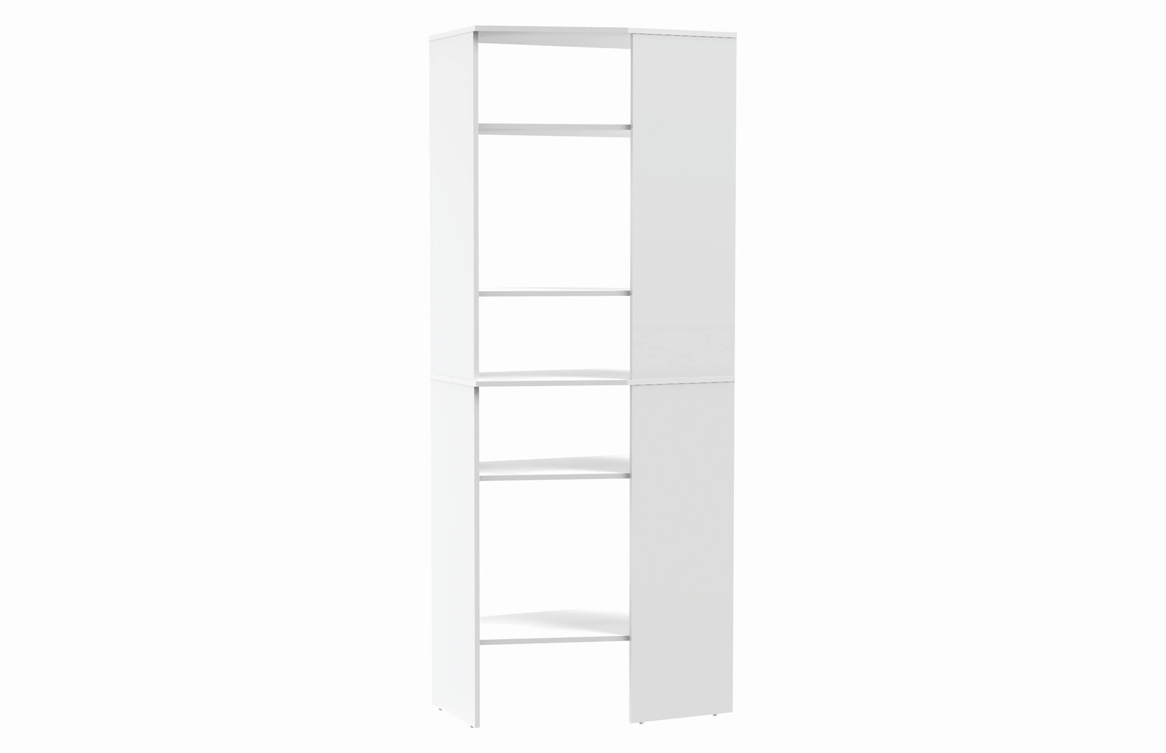 ClosetMaid 10000-06863 BrightWood 2.65-ft to 2.65-ft W x 6.87-ft H White Solid Shelving Wood Closet System