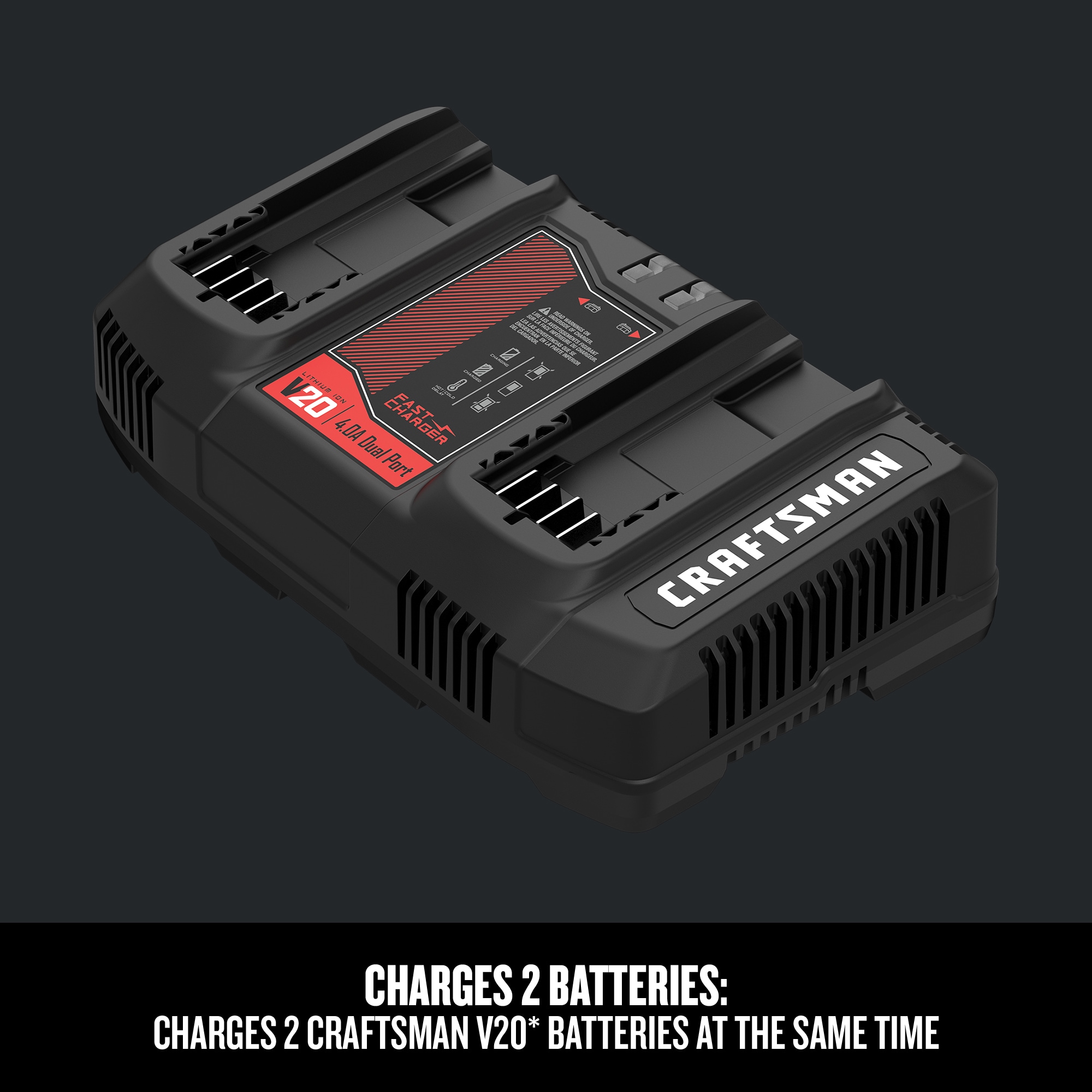 CMCB124 Dual Port V20 Battery Fast Charger Replacement for