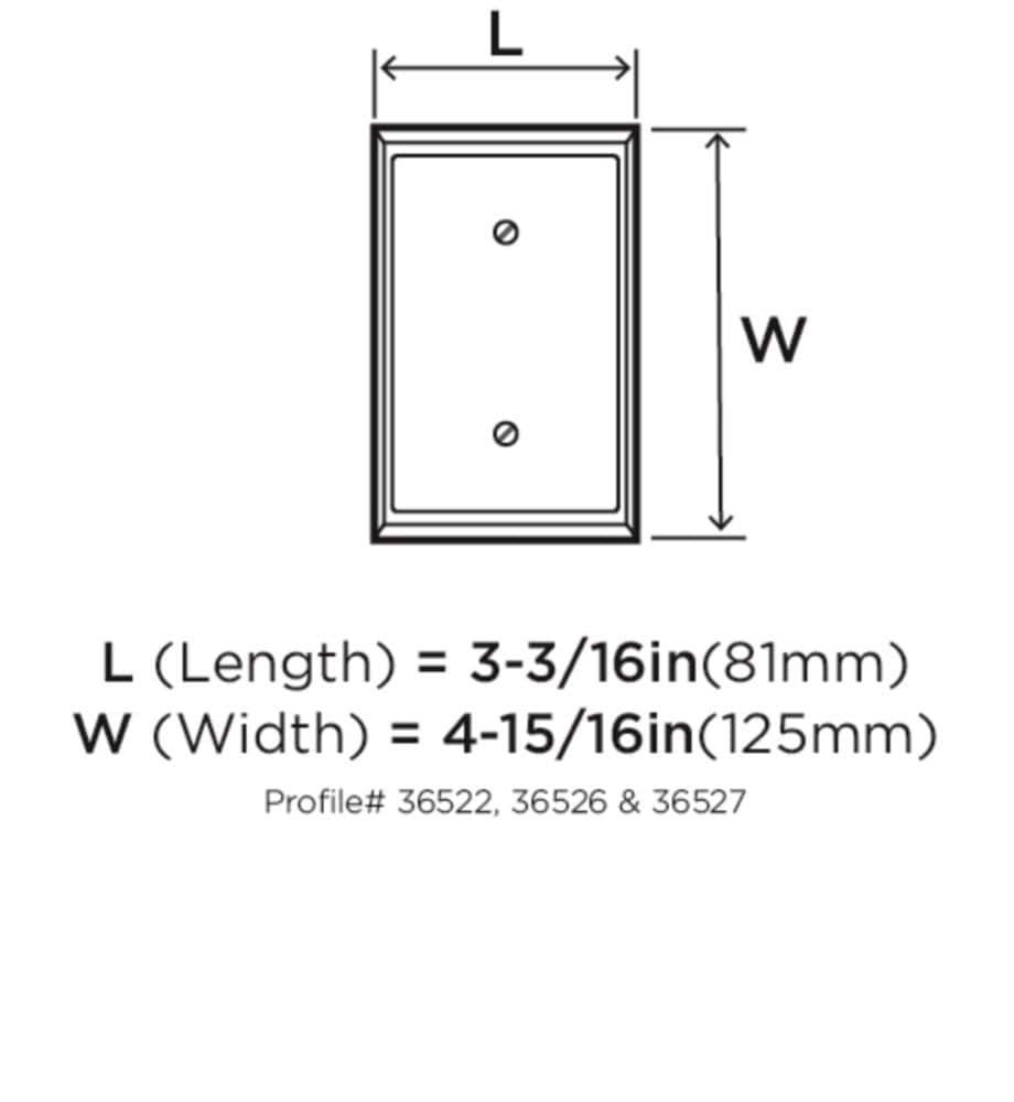 Amerock BP36522BBR Electrical-Wall-Plates - View #2