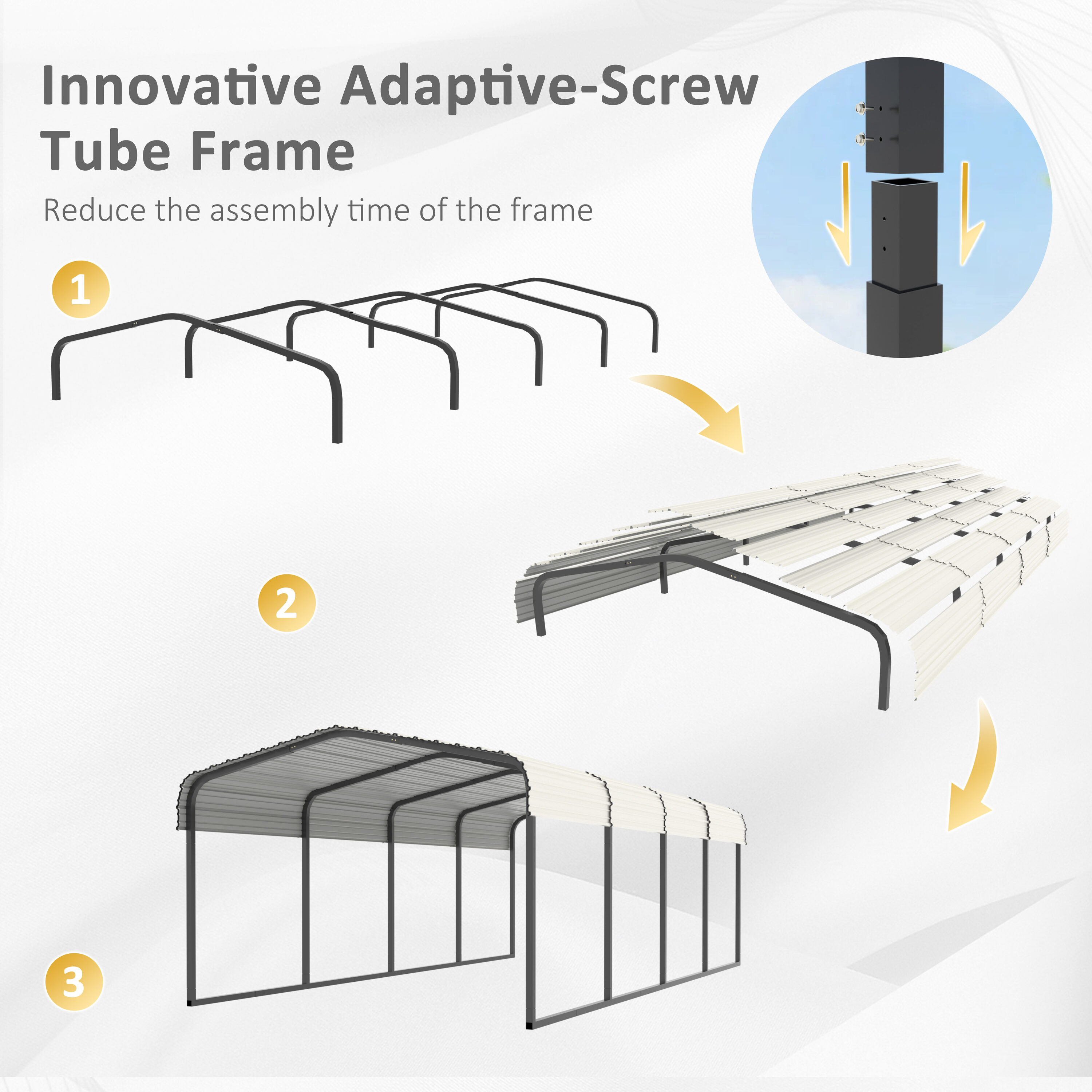 VEIKOUS PG0216-02-3 Carport-Covers - View #10