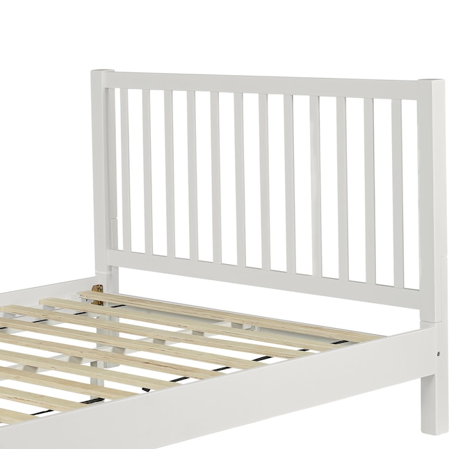 Camden Isle White King Wood Platform Bed in the Beds department at ...