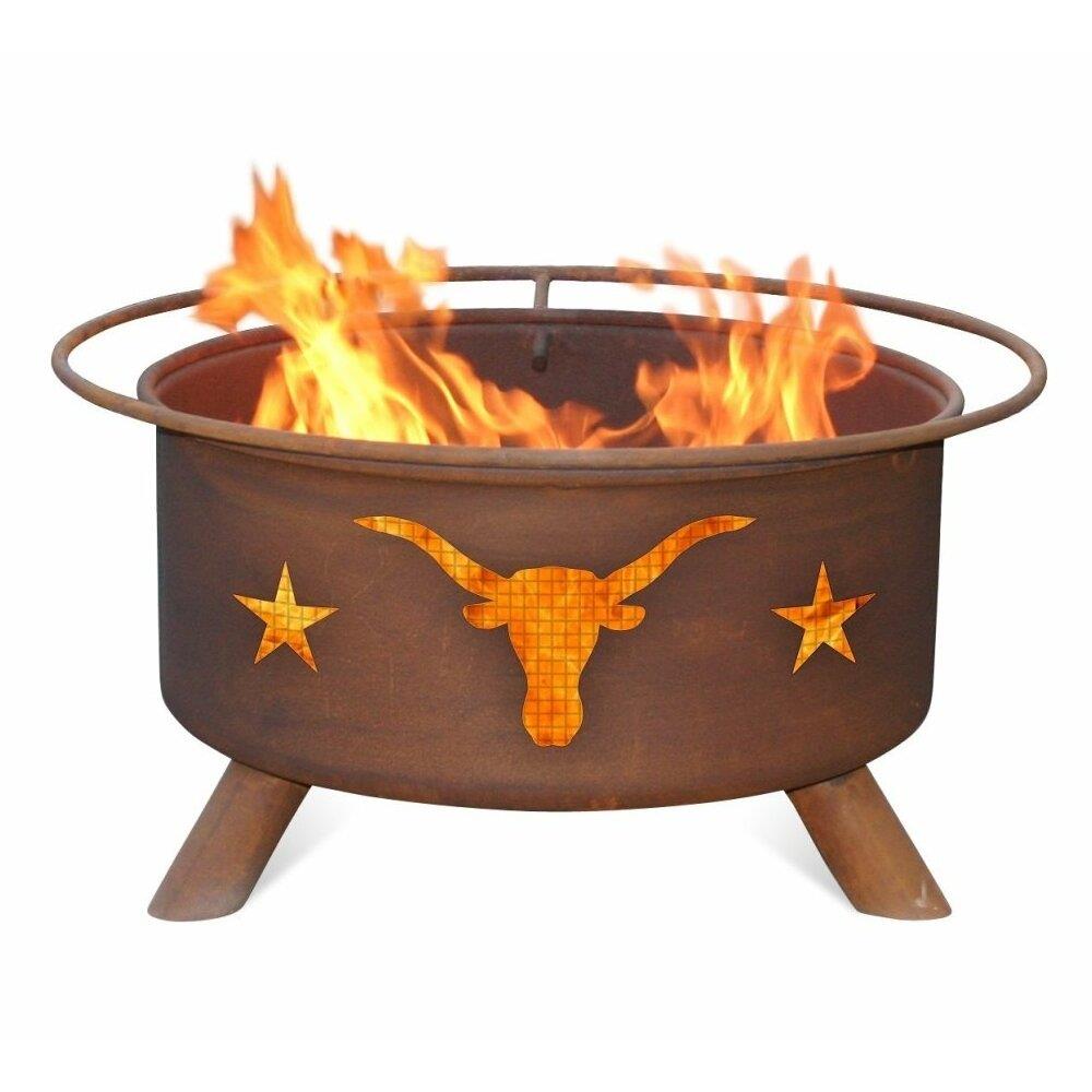 Patina Products PTN032  F202 Texas Longhorn Fire Pit