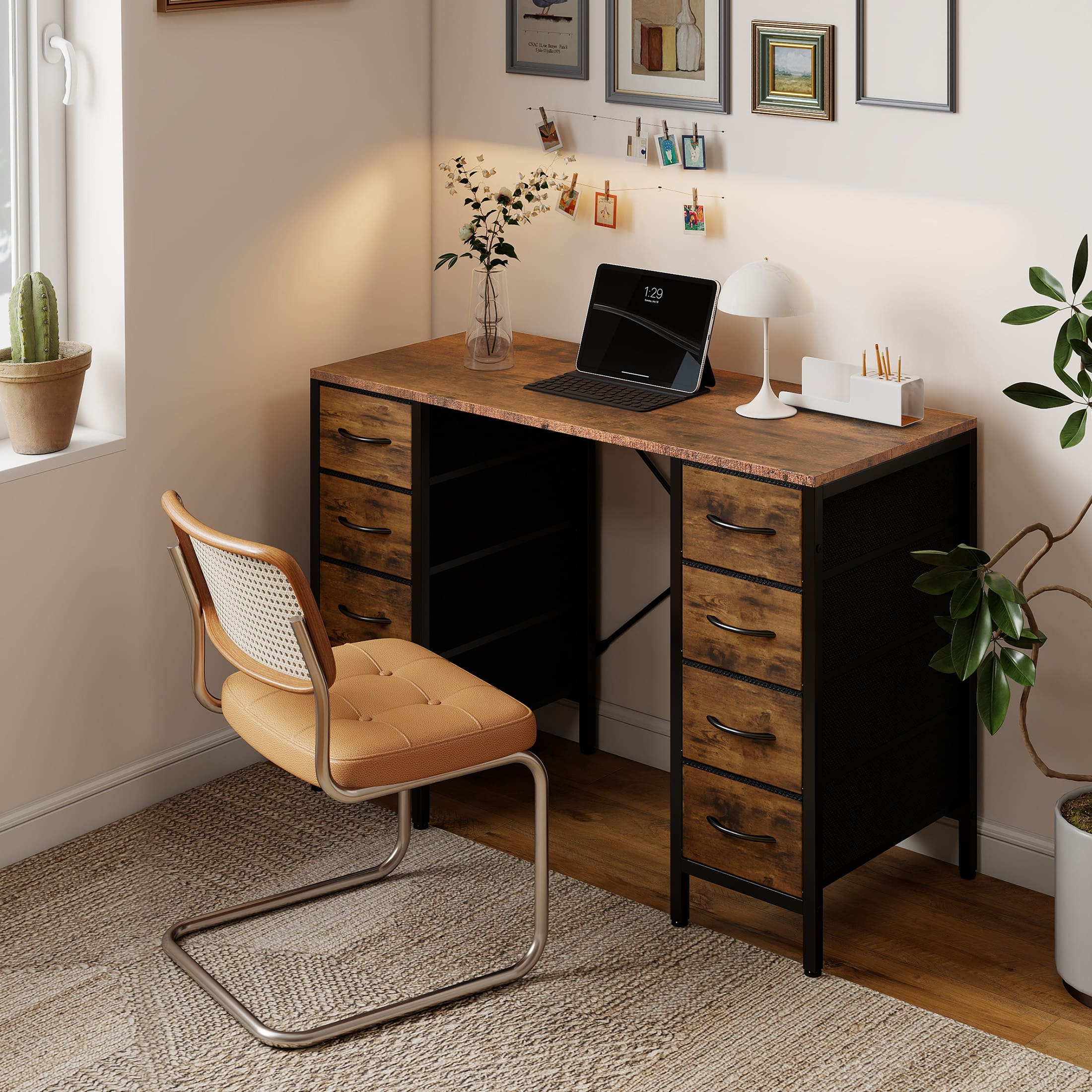Sweetcrispy L-D-8CZ-47IN-RUST desks - View #2
