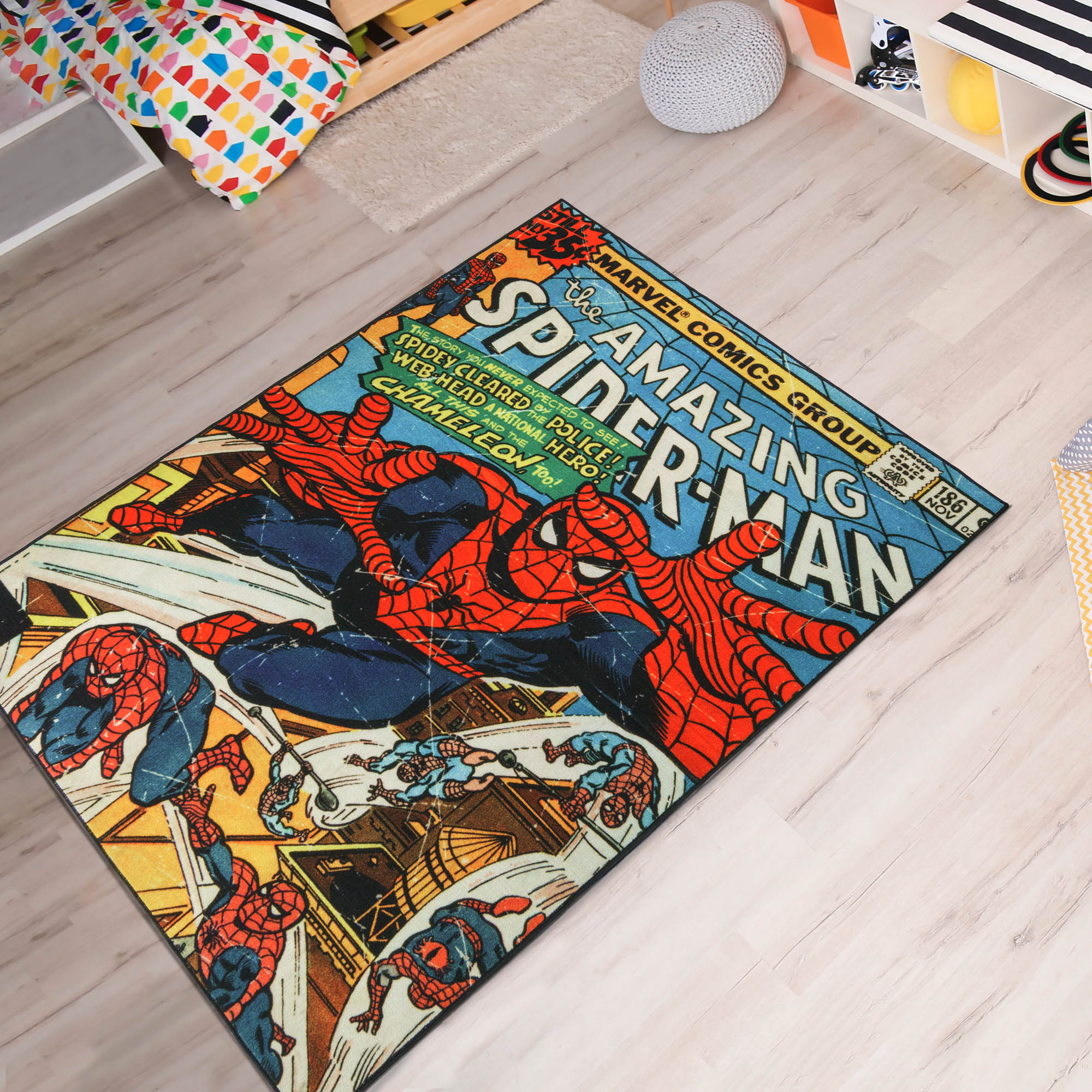 MARVEL Licensed 4 X 6 (ft) Color Indoor Abstract Area Rug in the Rugs  department at