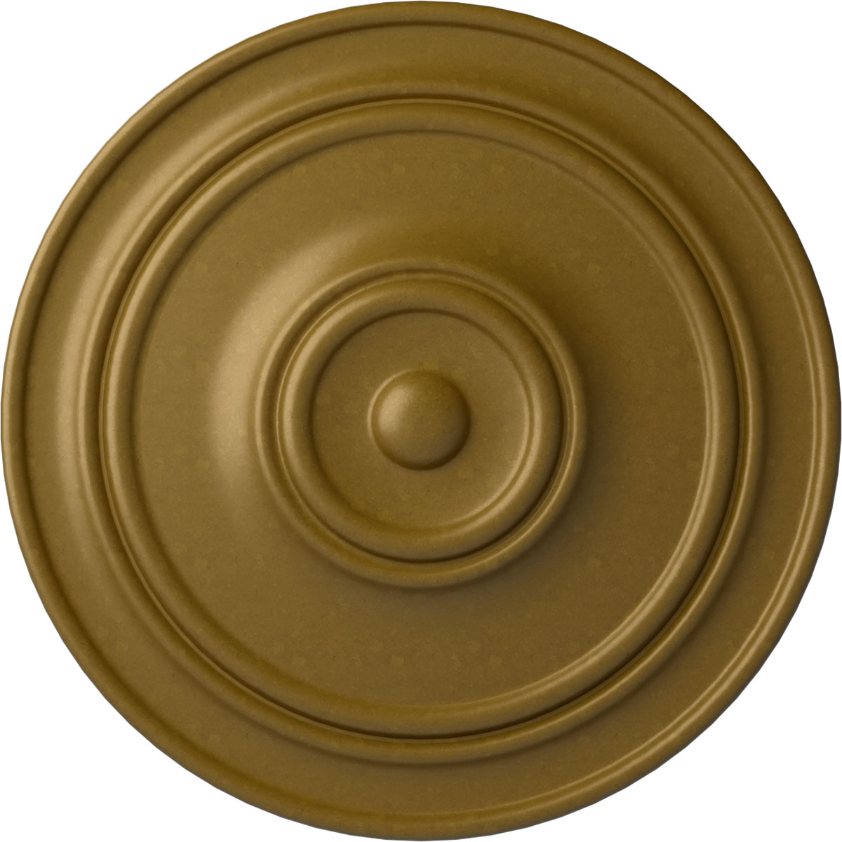 Ekena Millwork CM22CLGLS Classic 21.875-in W x 21.875-in L Gold Polyurethane Ceiling Medallion