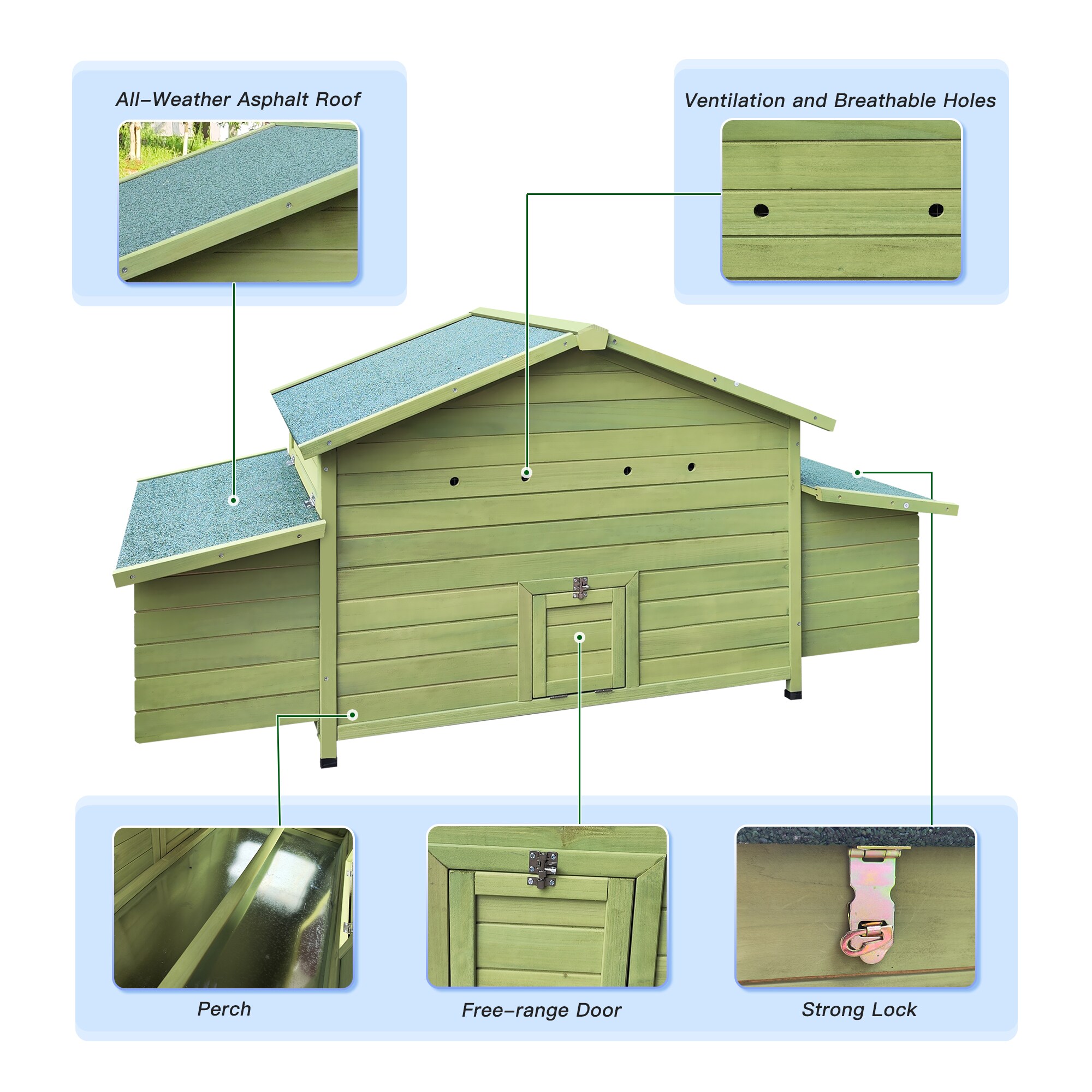 Maocao Hoom DJ-C-W34637672 Chicken-Coops-Rabbit-Hutches - View #5