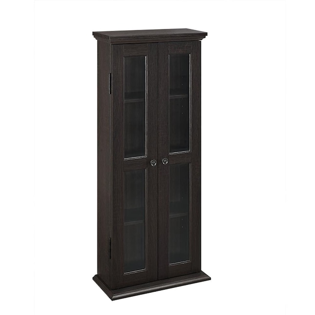 Espresso Transitional Engineered Wood Media Cabinet at Lowes.com