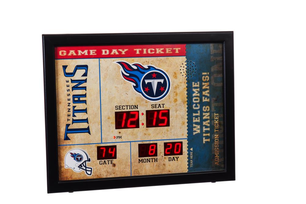 Tennessee Titans Desktop Alarm Clock Looks Like A Scoreboard