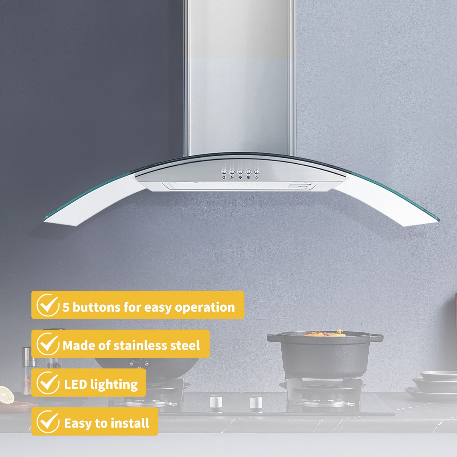 Maocao Hoom BH10706 Wall-Mounted-Range-Hoods - View #6